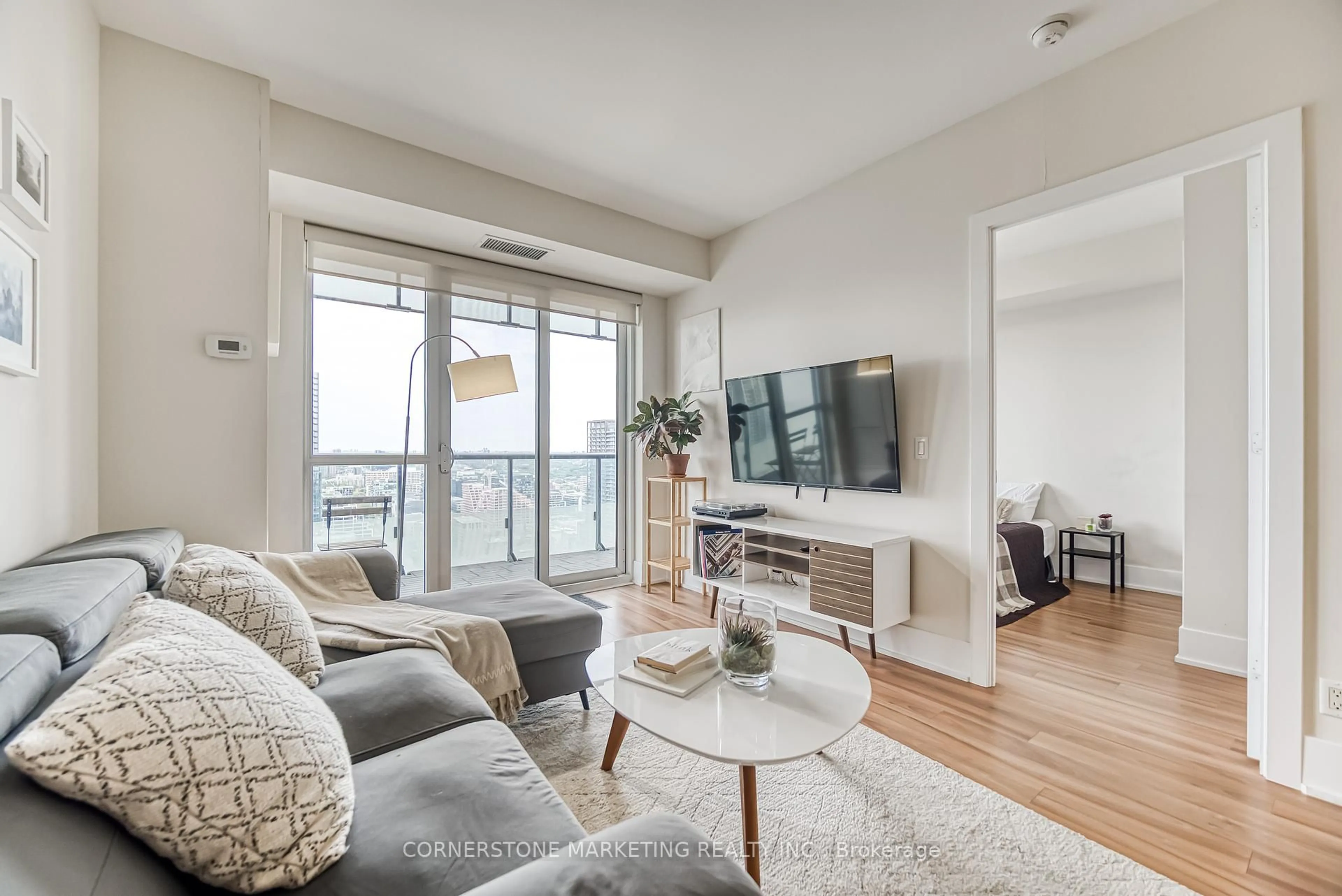 Living room with furniture, unknown for 300 Front St #3402, Toronto Ontario M5V 0E9