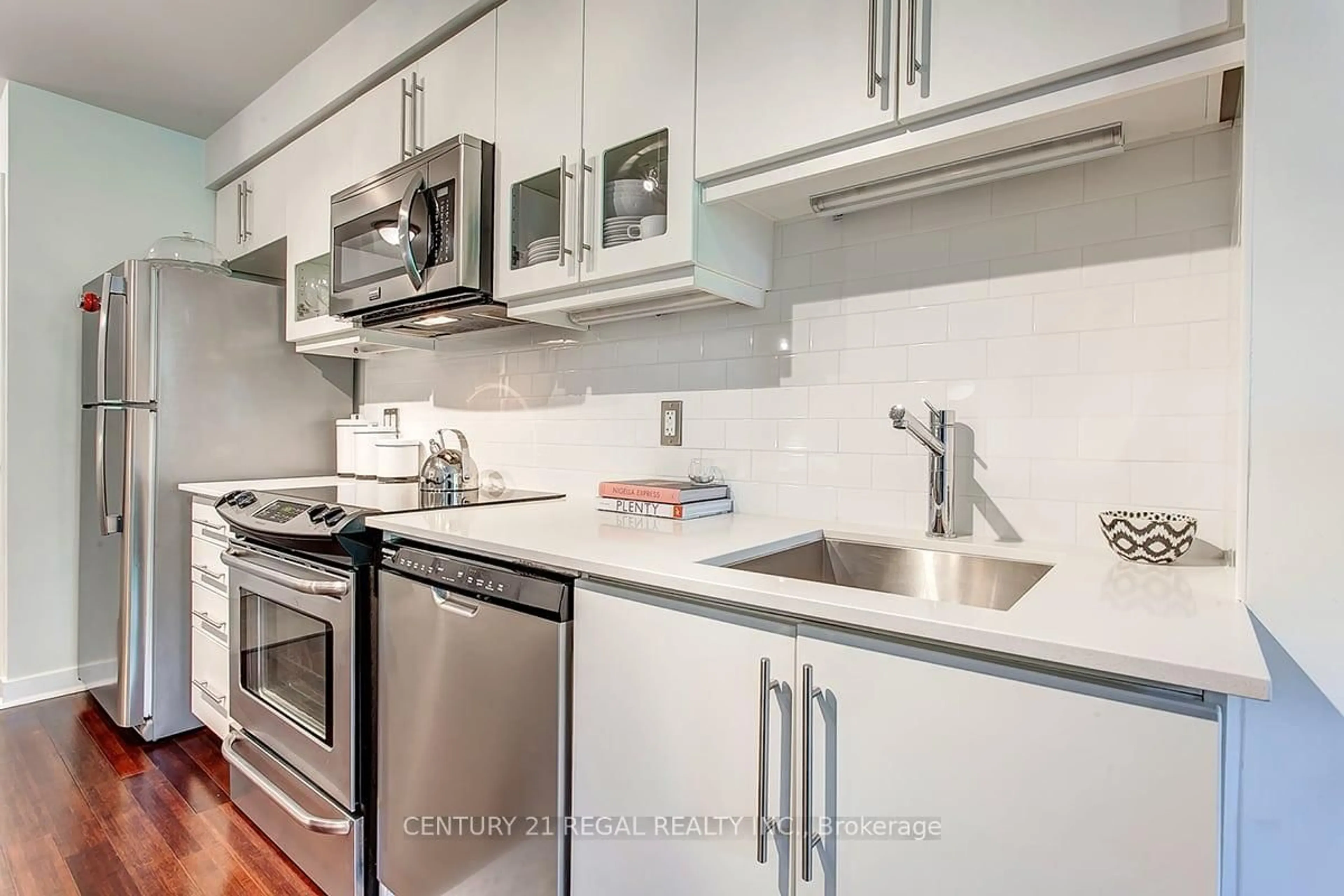 Standard kitchen, unknown for 1169 Queen St #N202, Toronto Ontario M6J 0A4