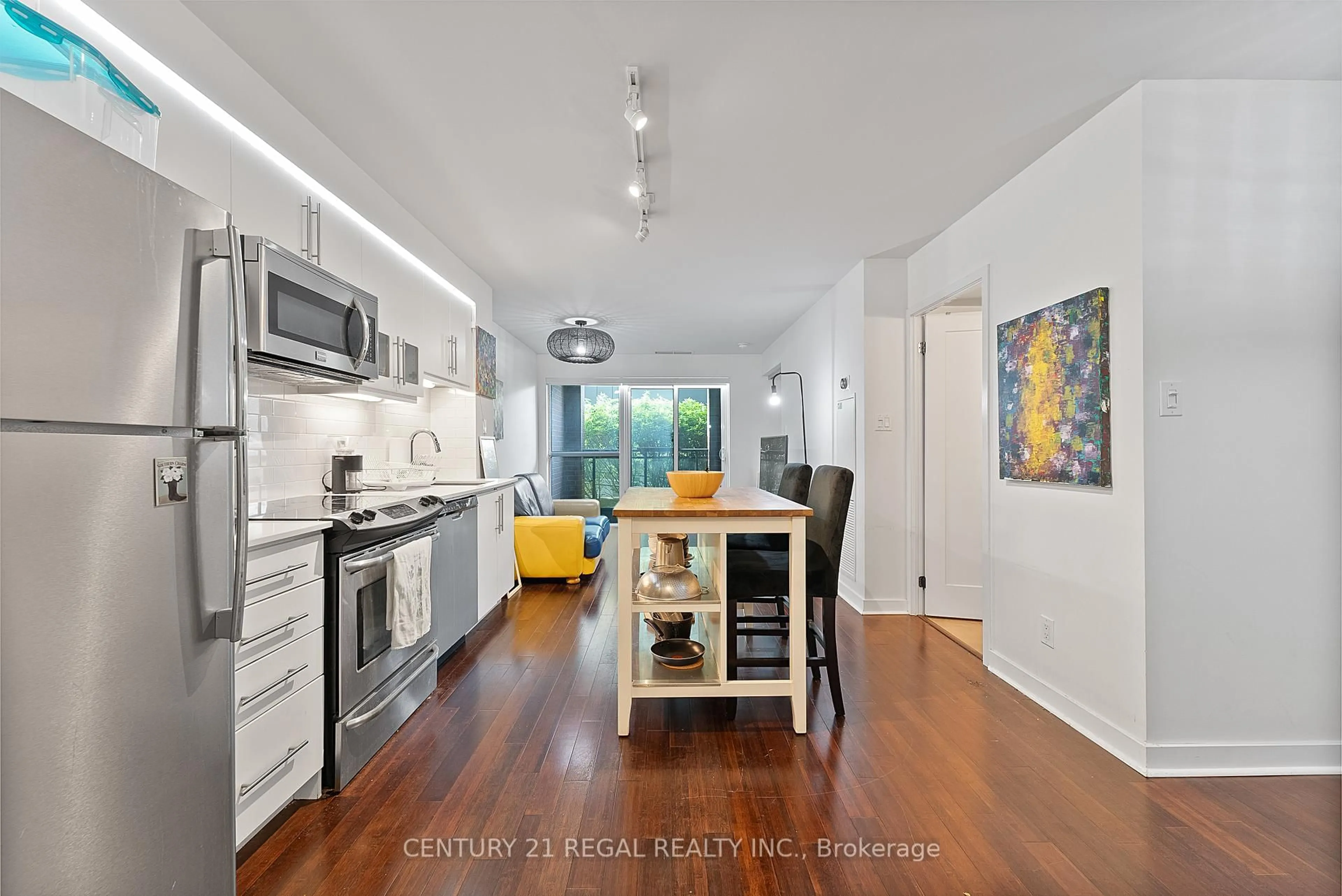Open concept kitchen, unknown for 1169 Queen St #N202, Toronto Ontario M6J 0A4
