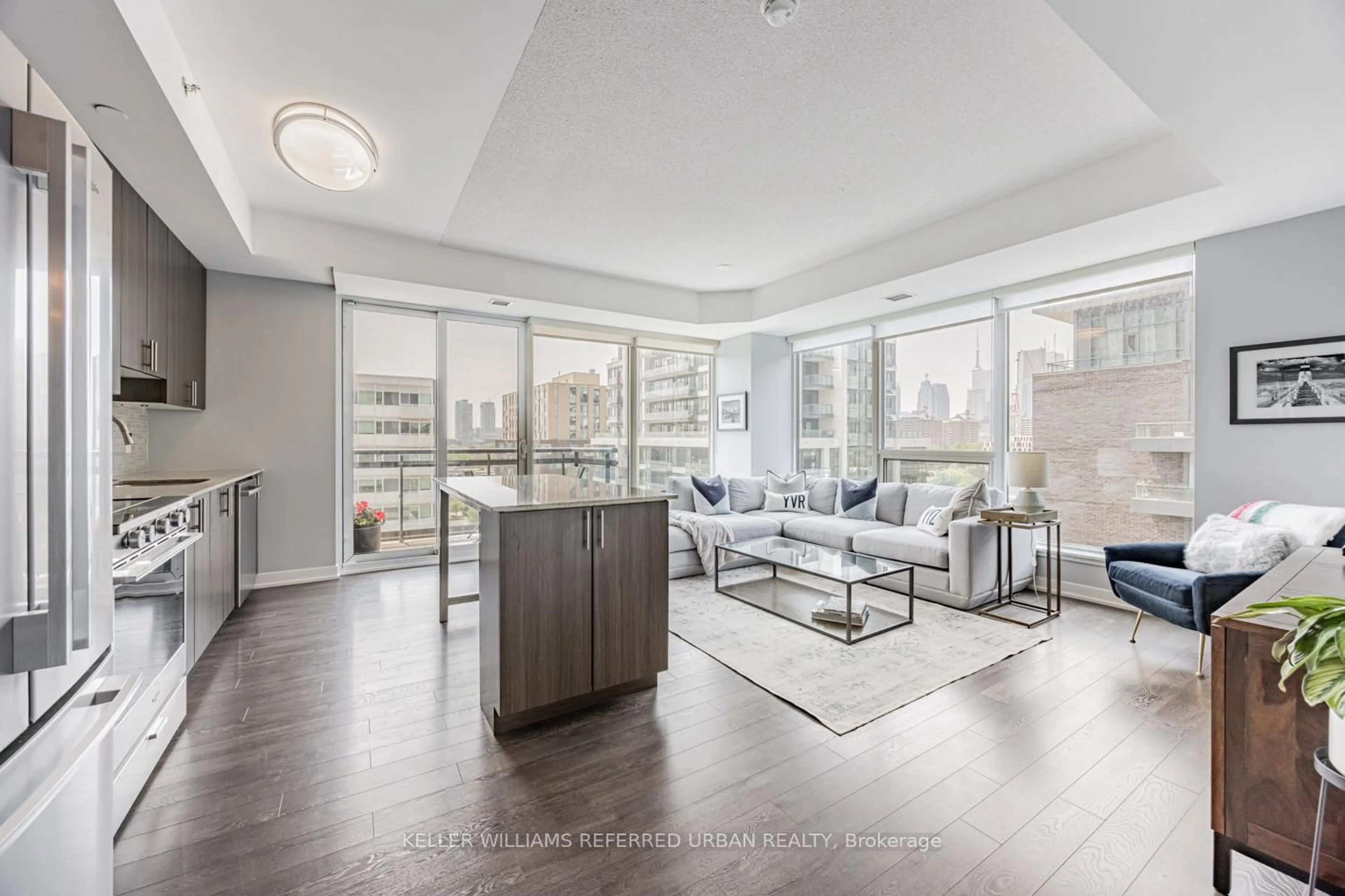 Living room with furniture, unknown for 225 Sackville St #704, Toronto Ontario M5A 0B9