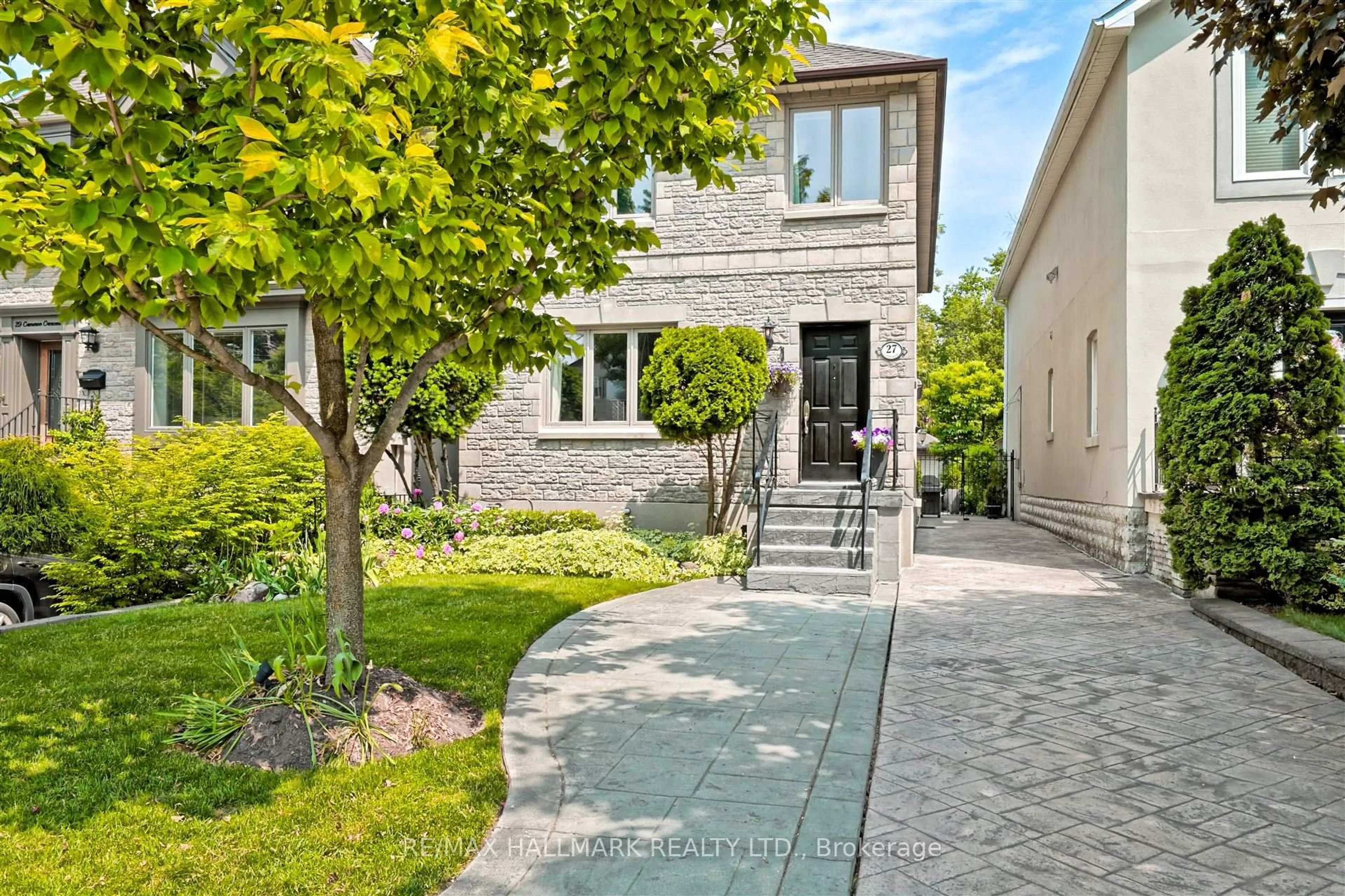 Home with brick exterior material, street for 27 Cameron Cres, Toronto Ontario M4G 1Z9