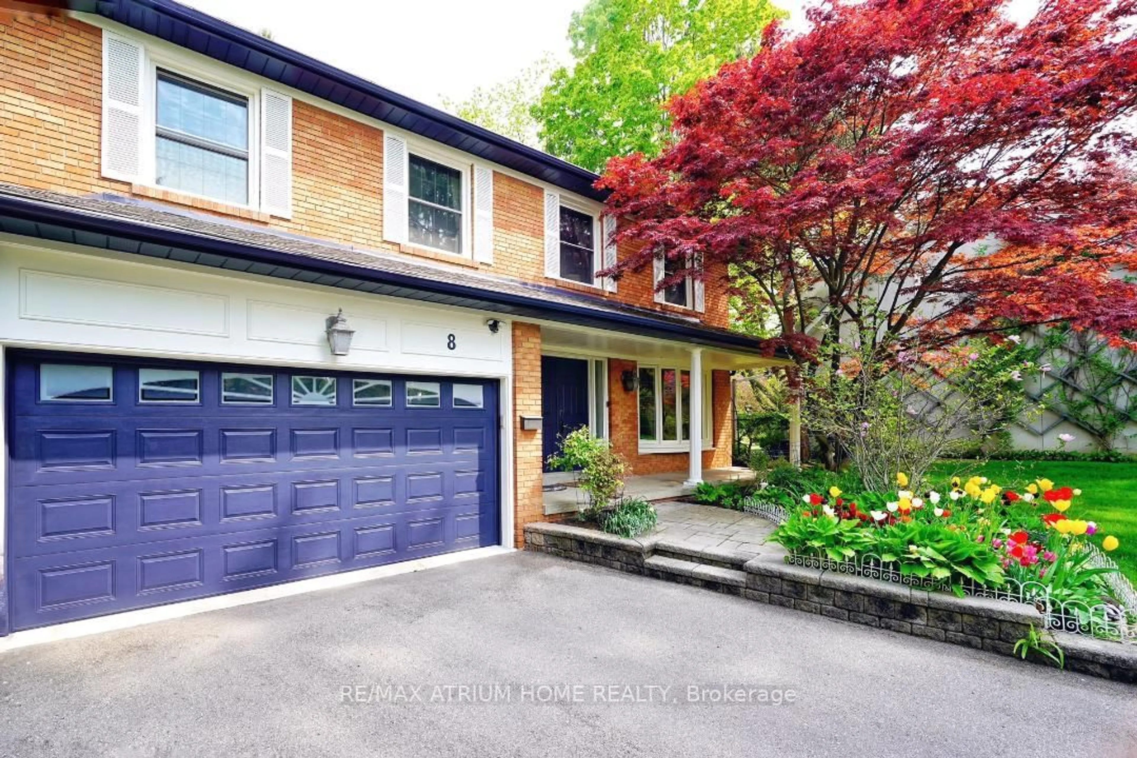 Home with brick exterior material, street for 8 Medalist Rd, Toronto Ontario M2P 1Y3