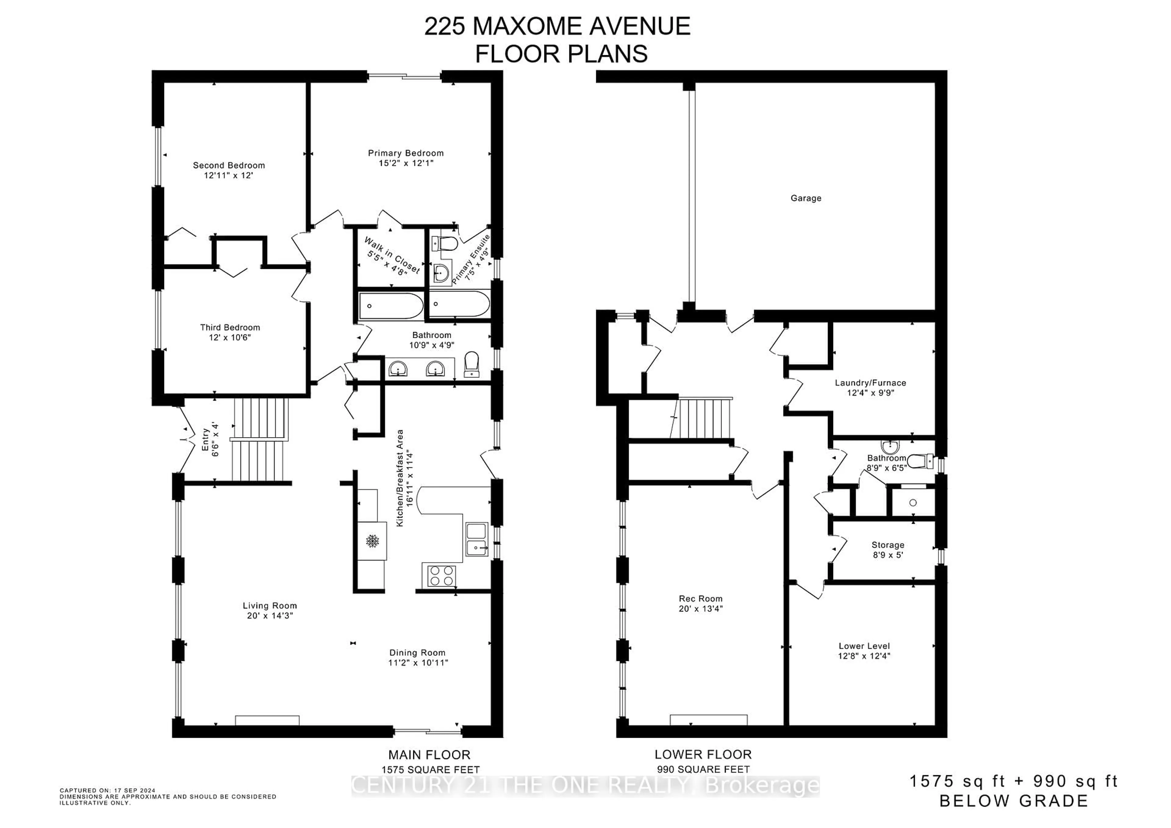 Floor plan for 225 Maxome Ave, Toronto Ontario M2M 3L3