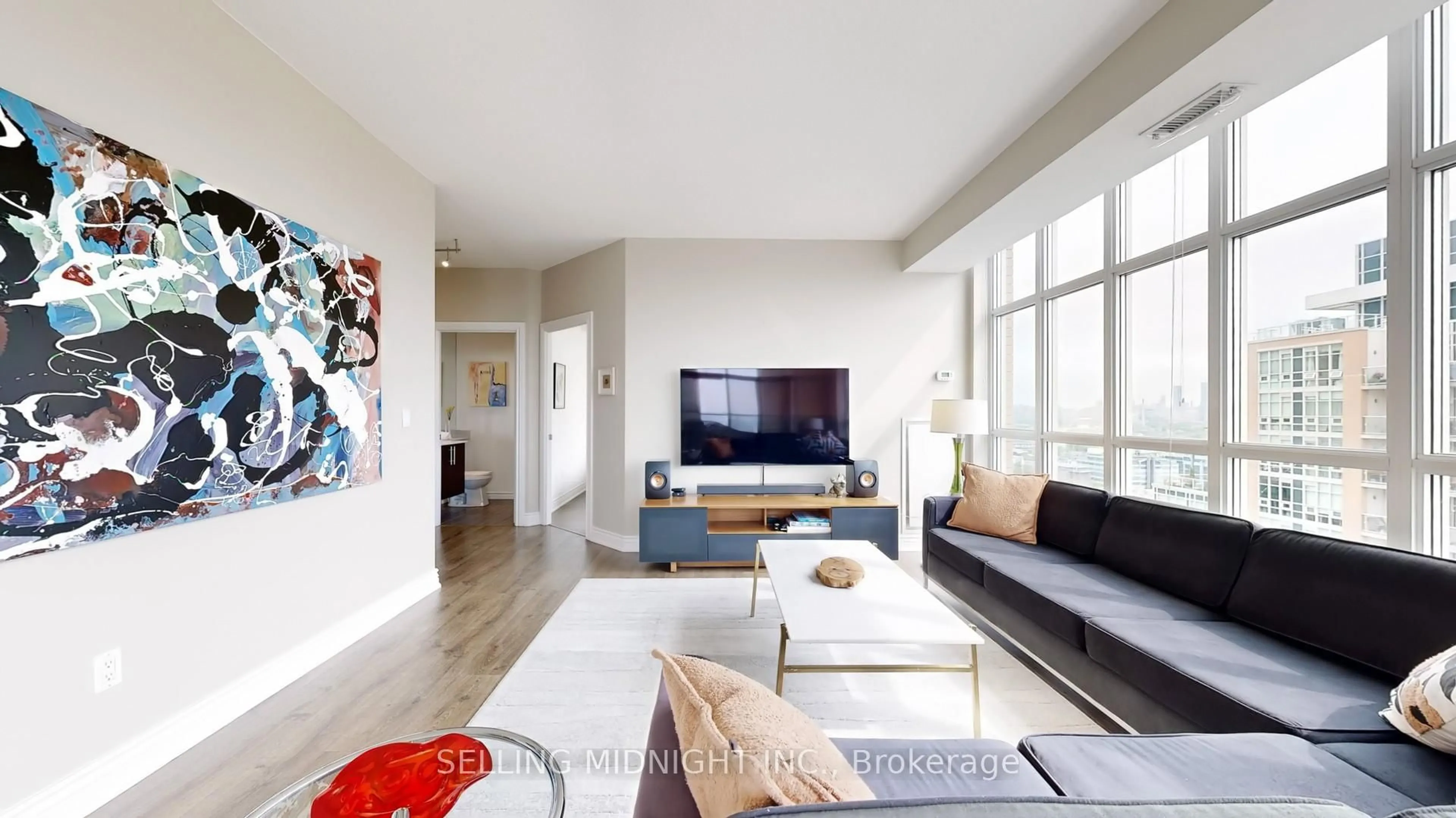 Living room with furniture, unknown for 75 East Liberty St #2203, Toronto Ontario M6K 3R3