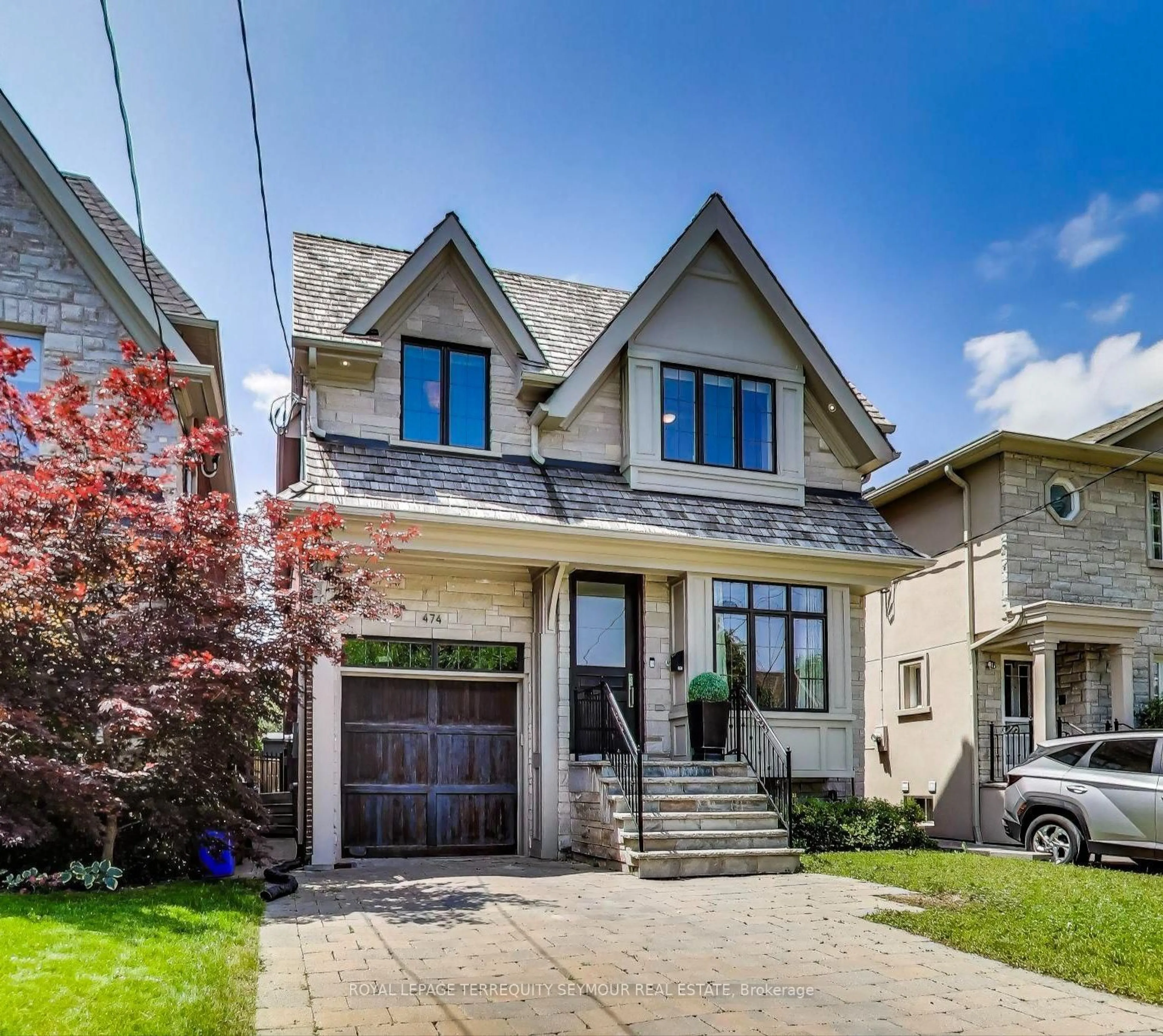 Home with brick exterior material, street for 474 Sutherland Dr, Toronto Ontario M4G 1K8