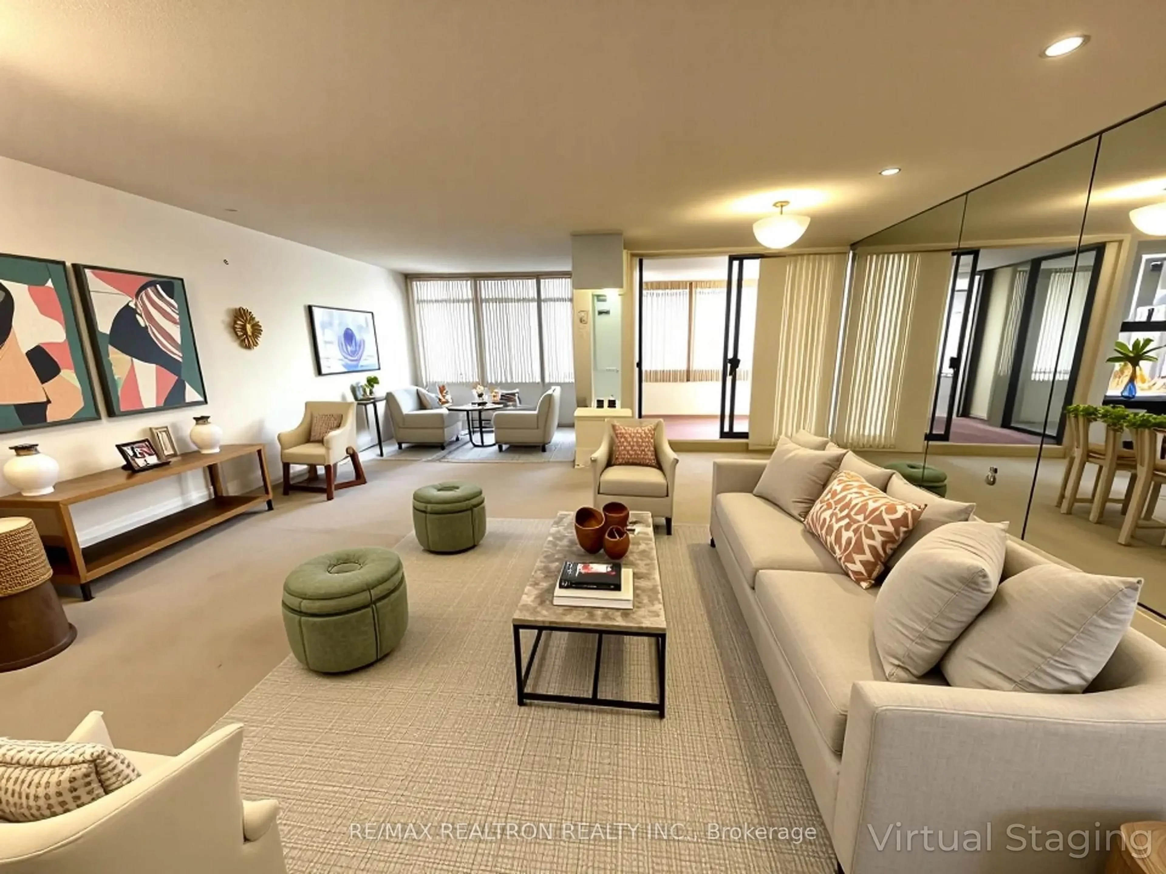 Living room with furniture, unknown for 1201 Steeles Ave #102, Toronto Ontario M2R 3K1