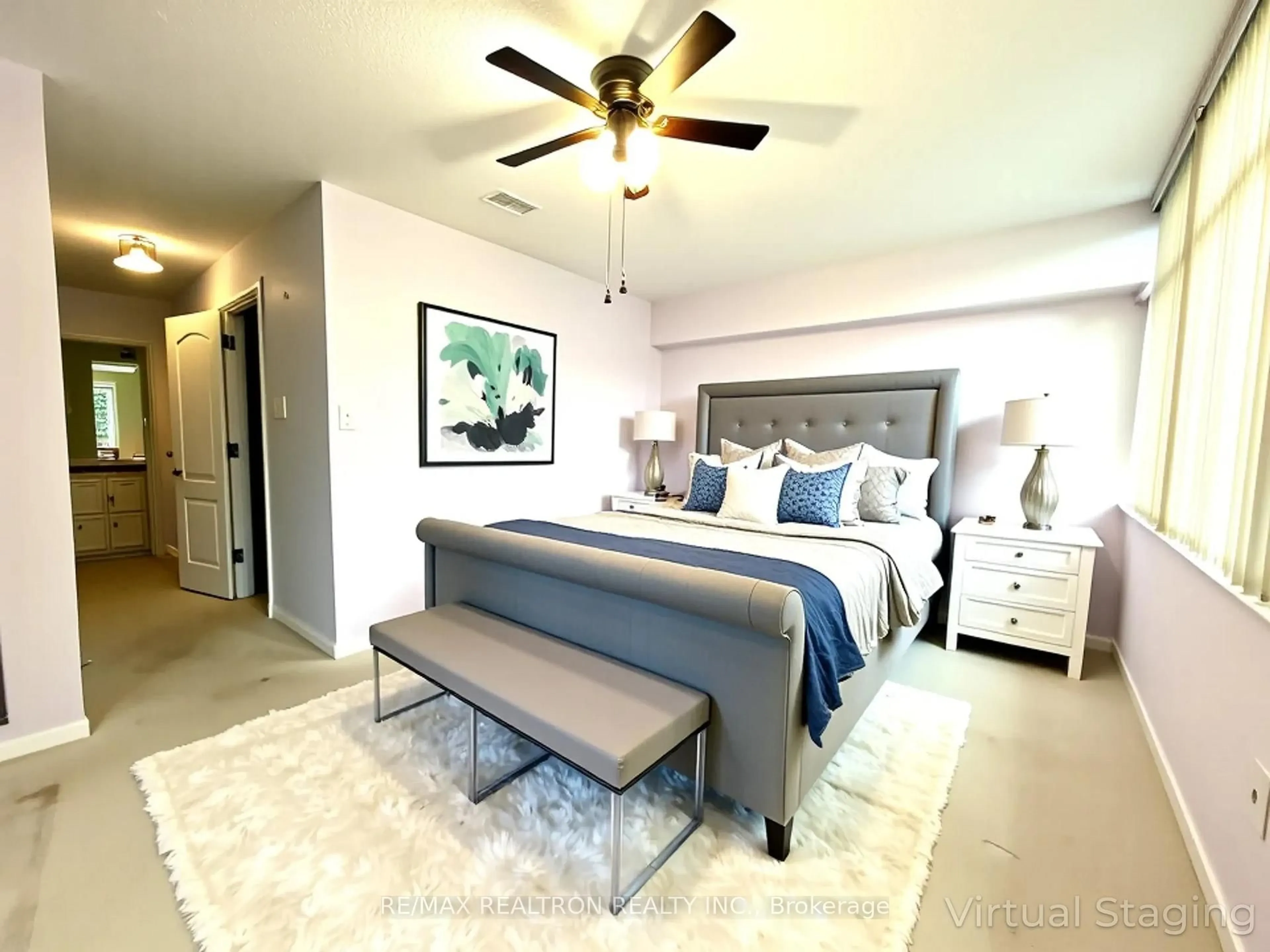 Bedroom with bed, unknown for 1201 Steeles Ave #102, Toronto Ontario M2R 3K1
