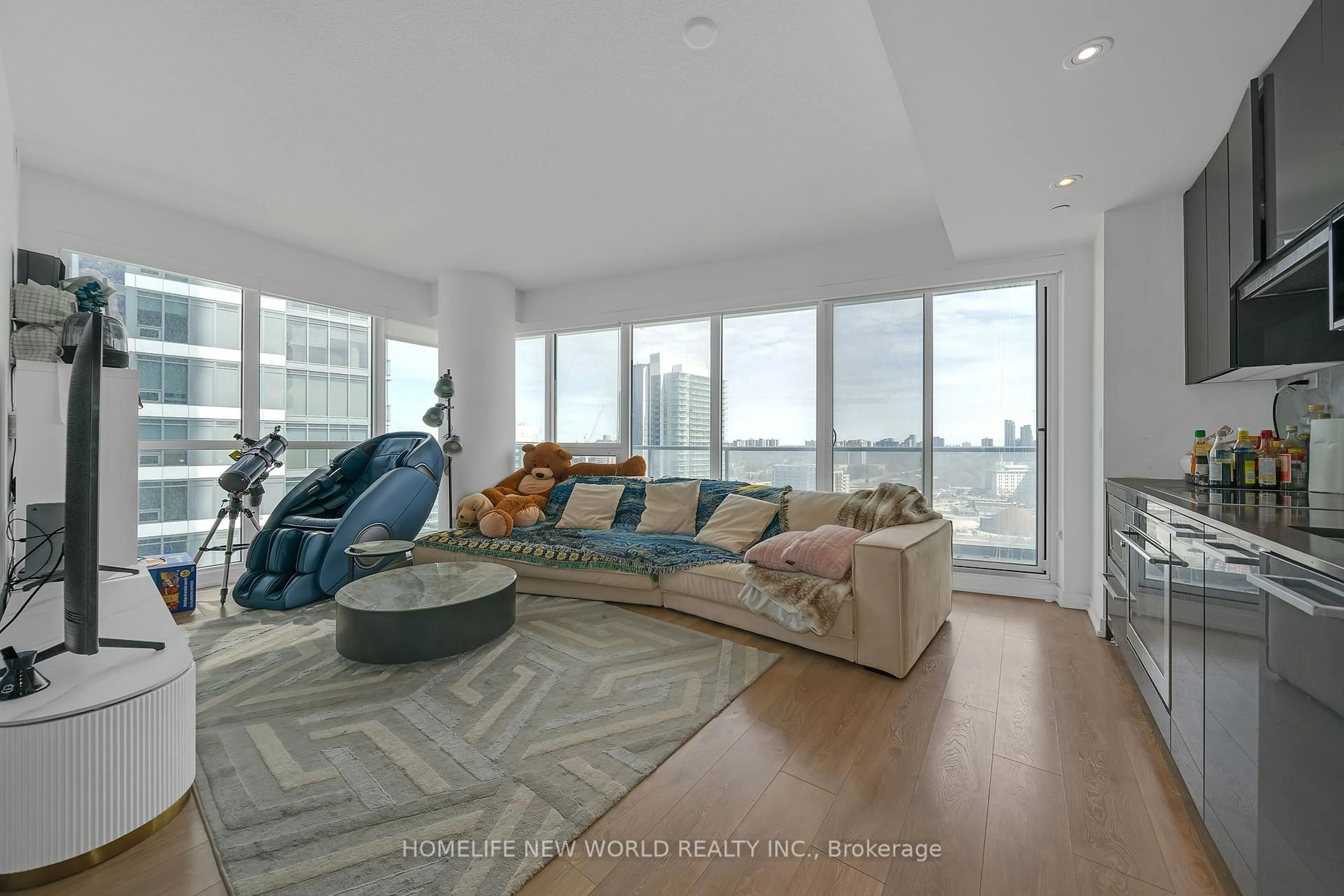 Living room with furniture, unknown for 117 Mcmahon Dr #1609, Toronto Ontario M2K 2X9