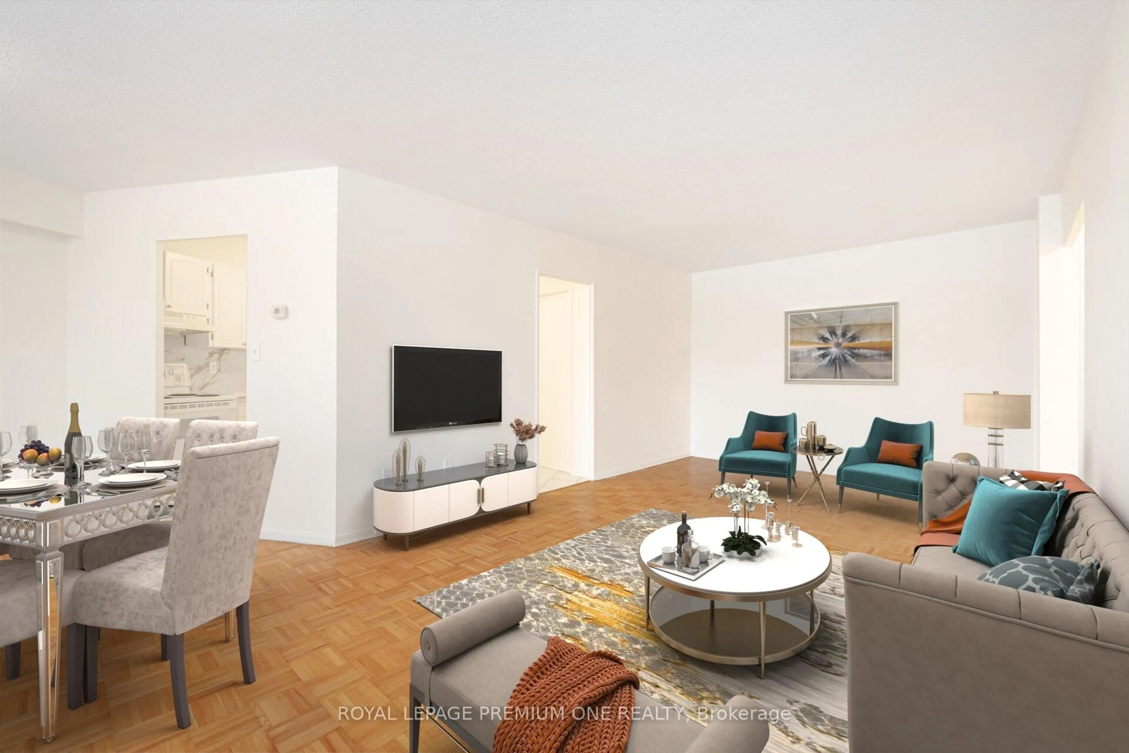 Living room with furniture, unknown for 5 Vicora Linkway #210, Toronto Ontario M3C 1A4