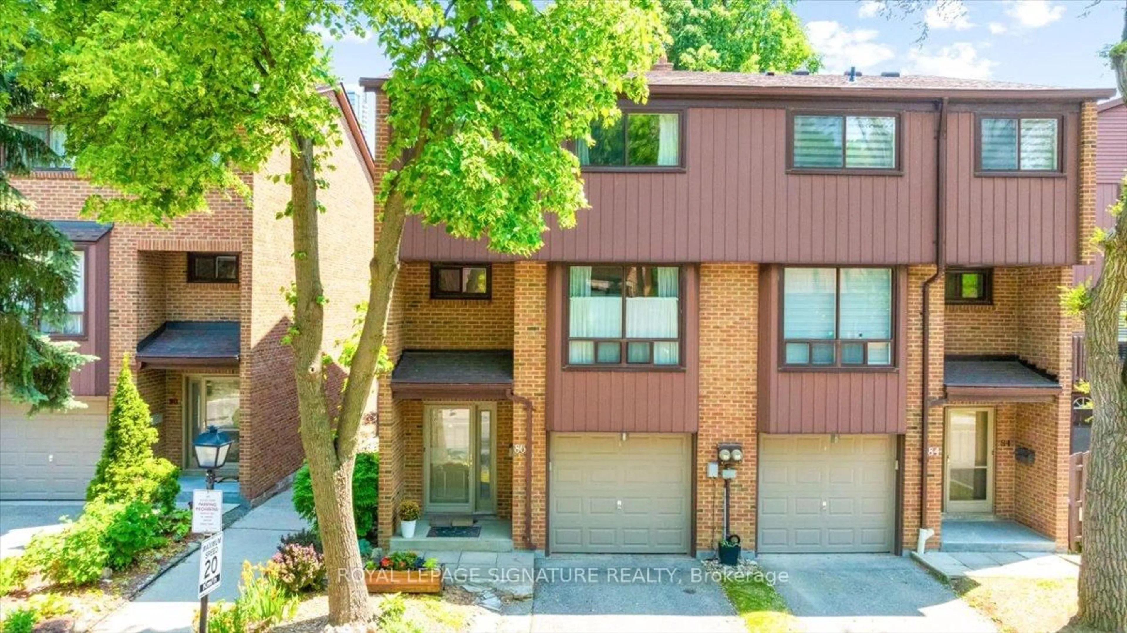 Home with brick exterior material, street for 86 Wagon Trailway, Toronto Ontario M2J 4V5