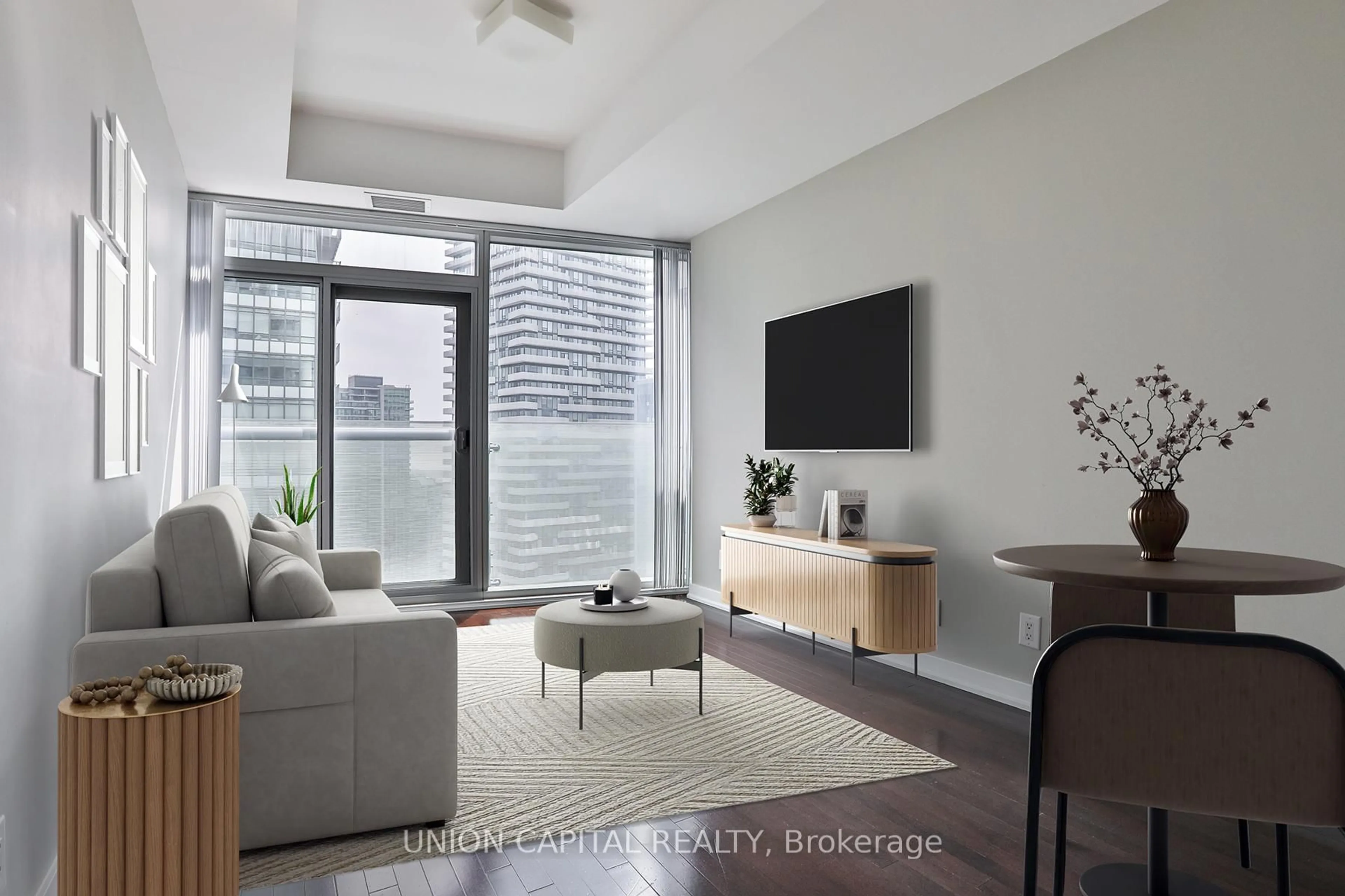 Living room with furniture, unknown for 14 York St #3902, Toronto Ontario M5J 0B1