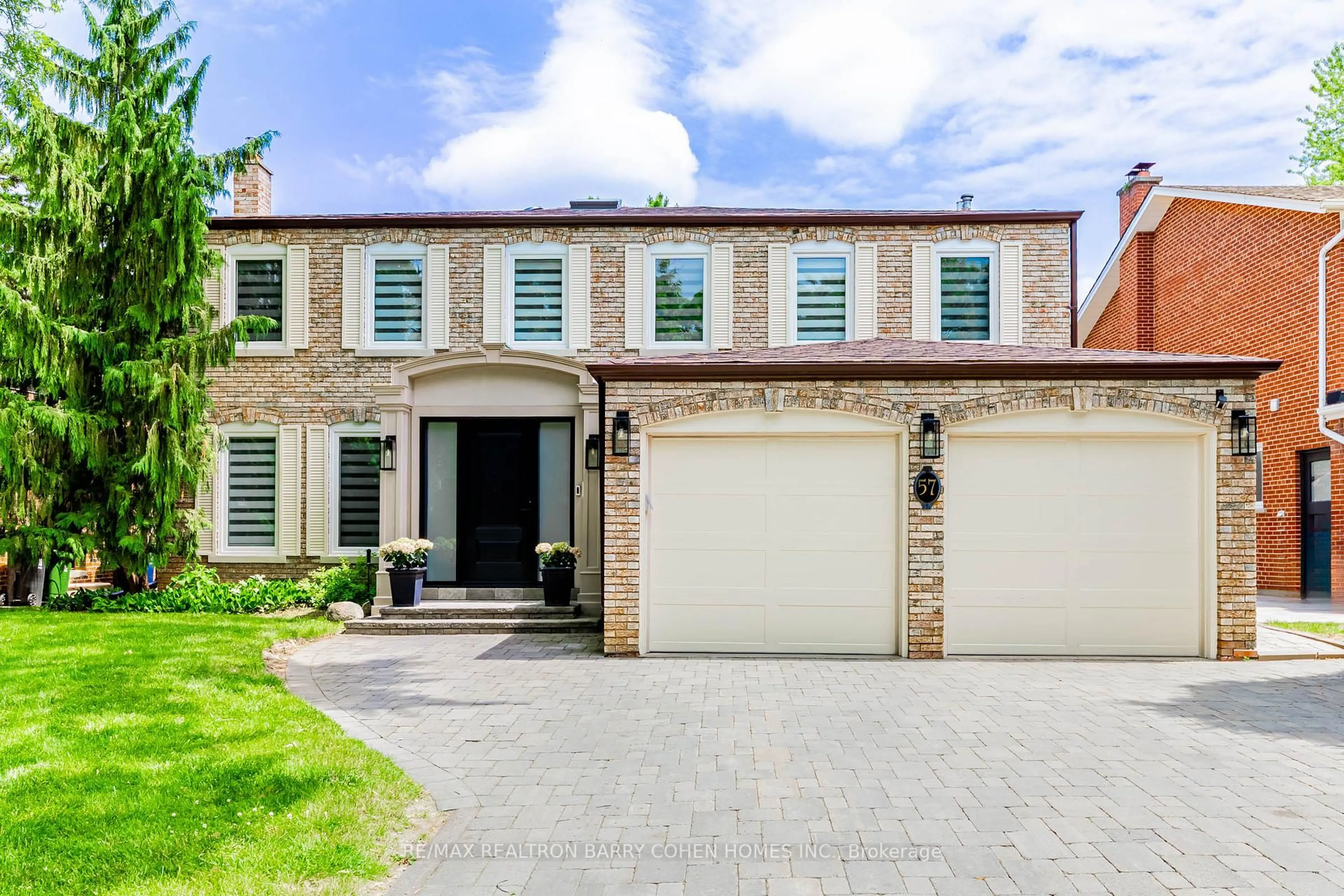 Home with brick exterior material, street for 57 Riderwood Dr, Toronto Ontario M2L 2E7
