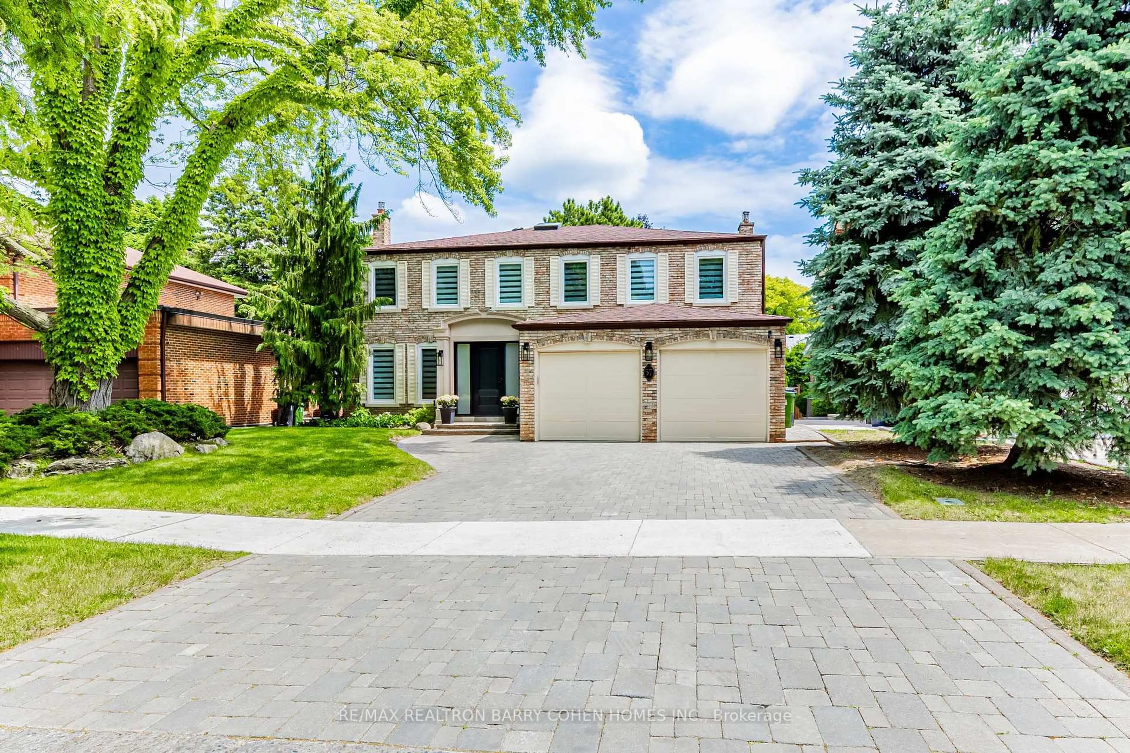 Home with brick exterior material, street for 57 Riderwood Dr, Toronto Ontario M2L 2E7