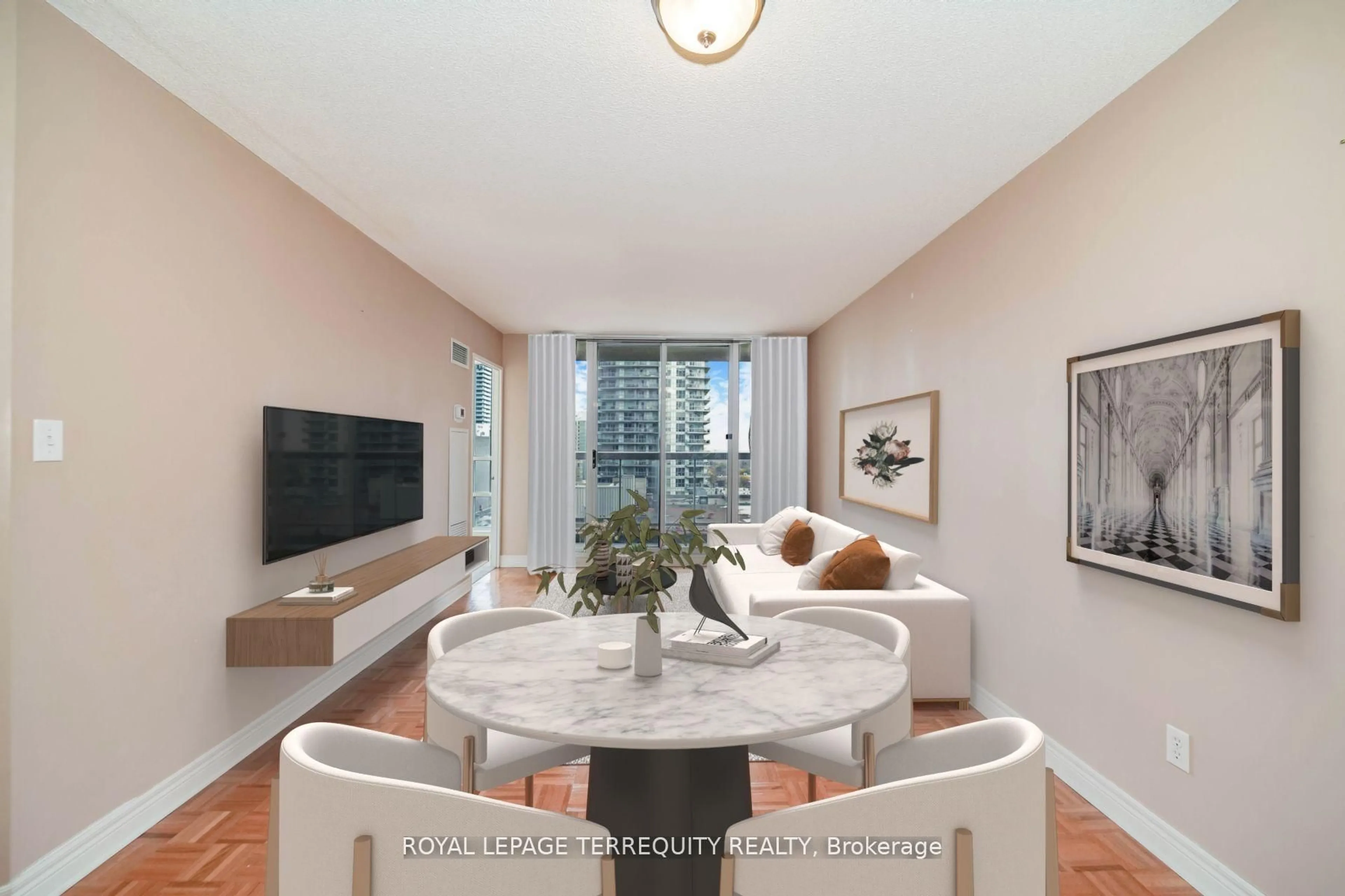 Living room with furniture, unknown for 43 Eglinton Ave #1708, Toronto Ontario M4P 1A2
