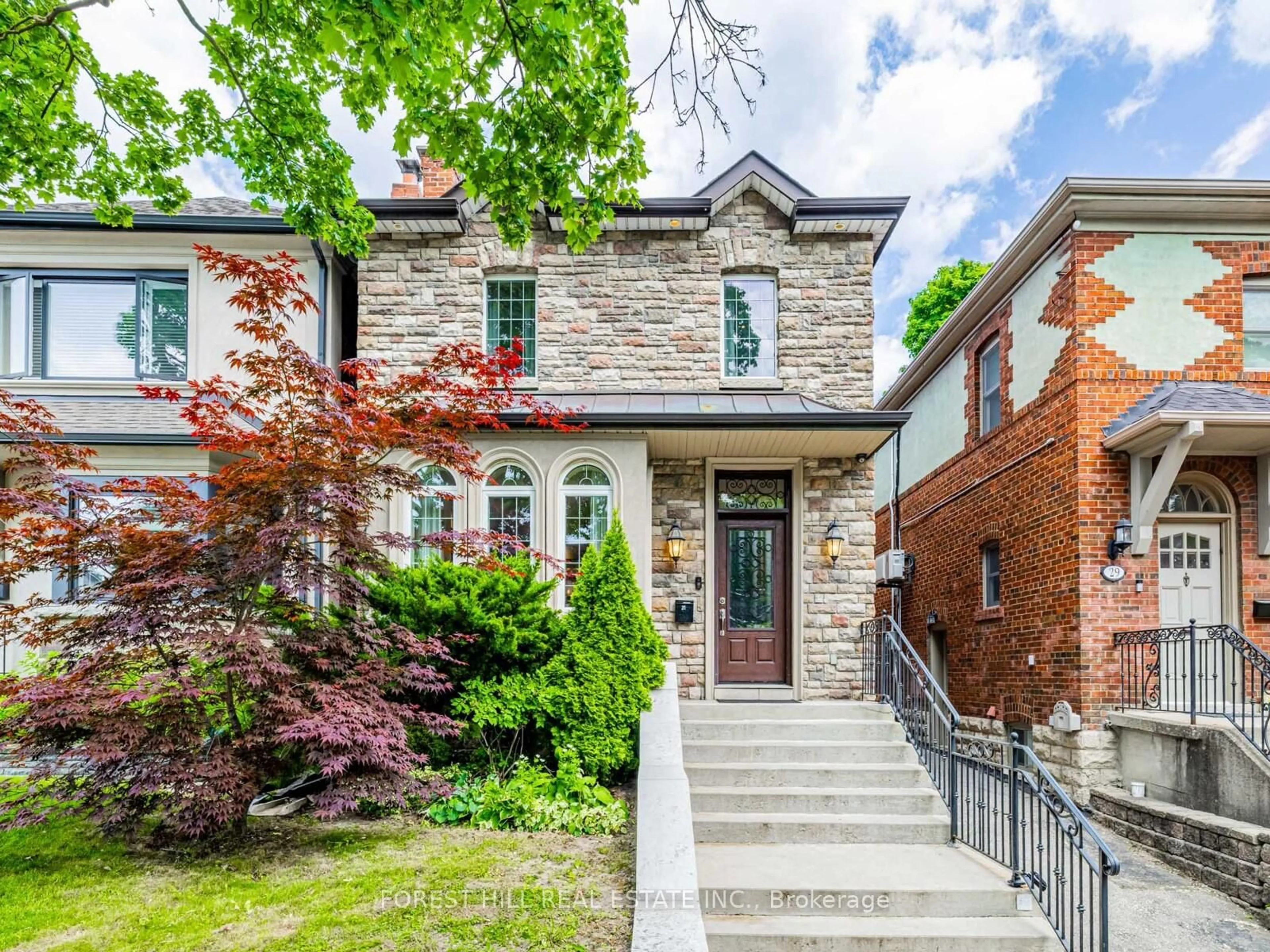 Home with brick exterior material, street for 31 Latimer Ave, Toronto Ontario M5N 2M1