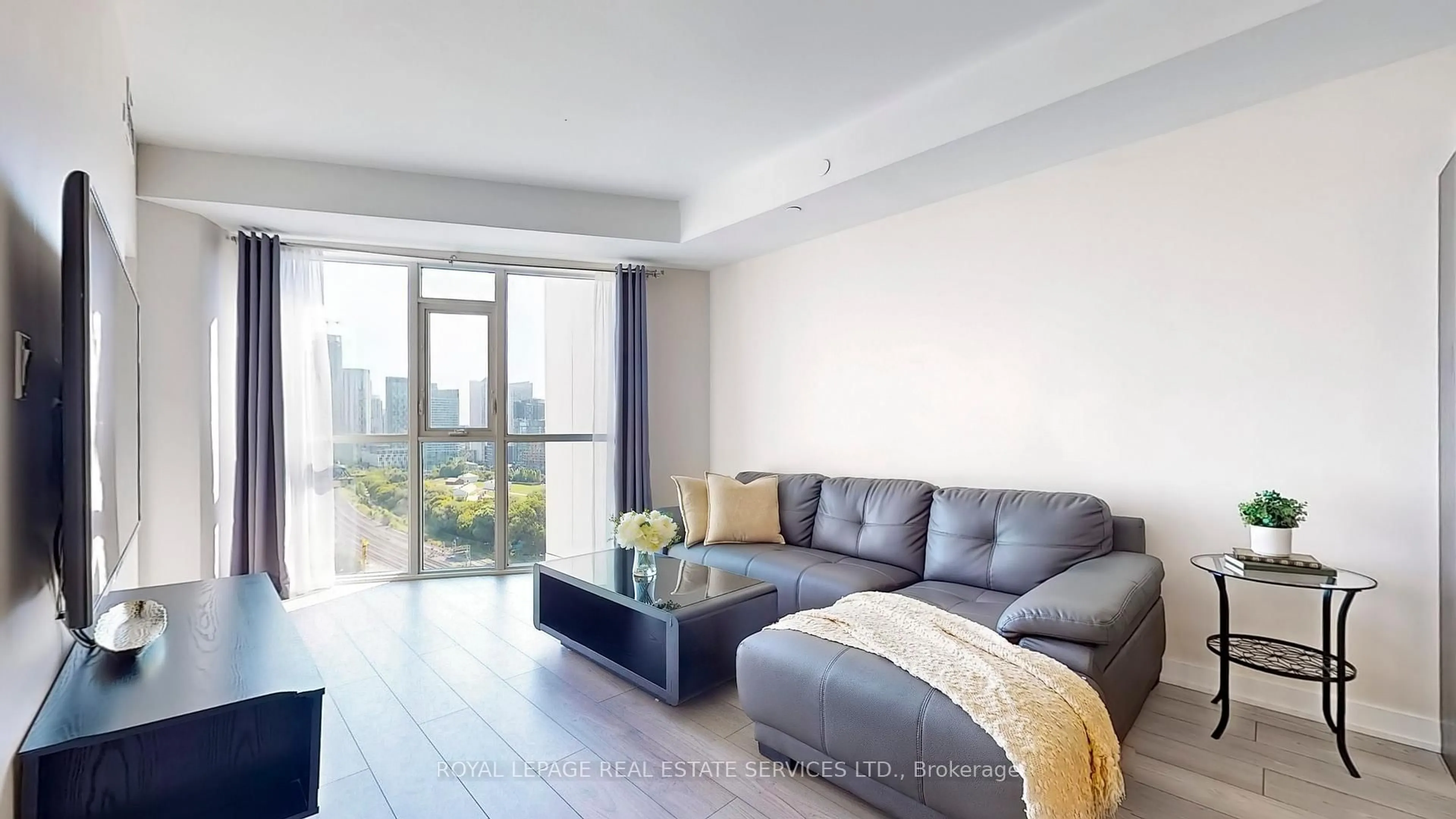 Living room with furniture, unknown for 30 Ordnance St #1510, Toronto Ontario M6K 0C8