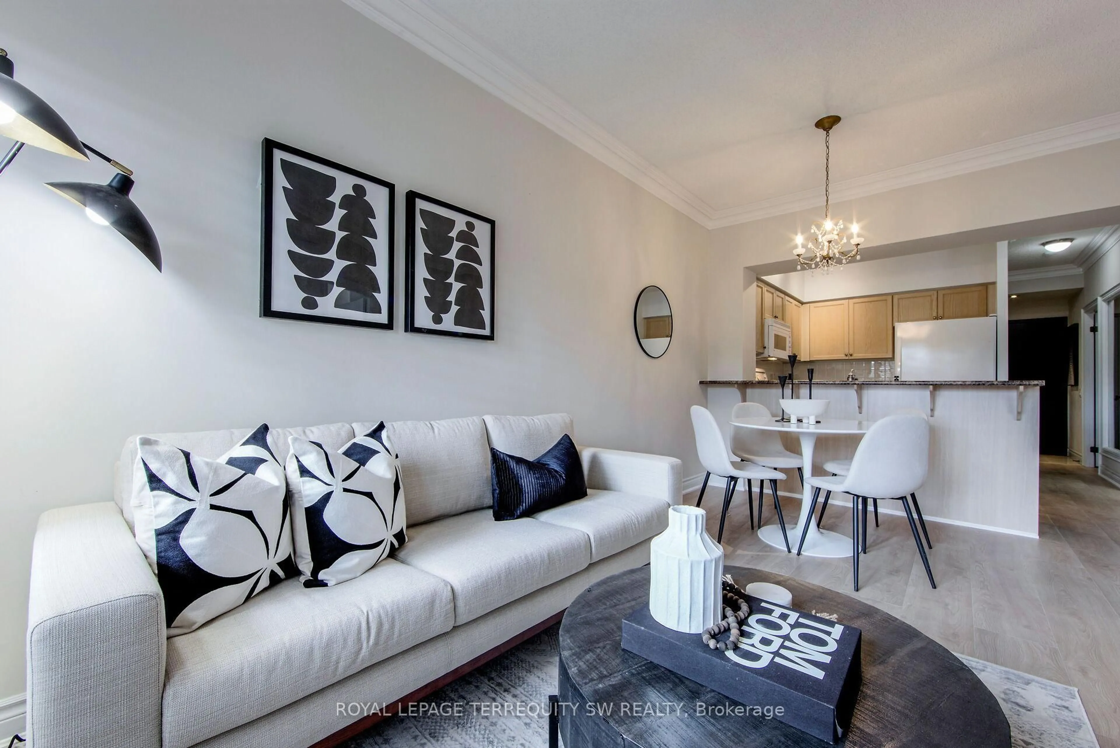 Living room with furniture, unknown for 2 Clairtrell Rd #208, Toronto Ontario M2N 7H5