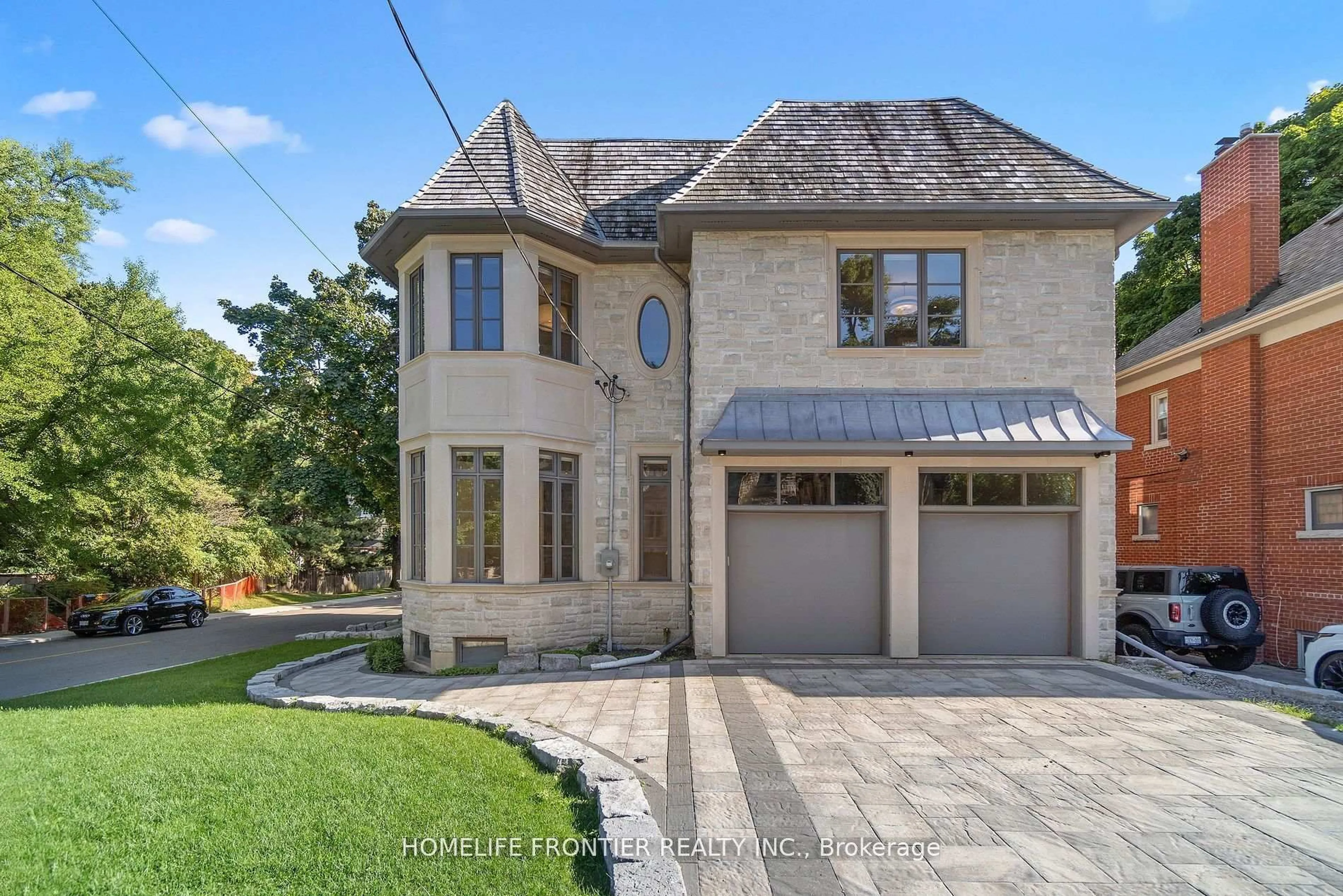 Home with brick exterior material, street for 8 Vesta Dr, Toronto Ontario M5P 2Z5