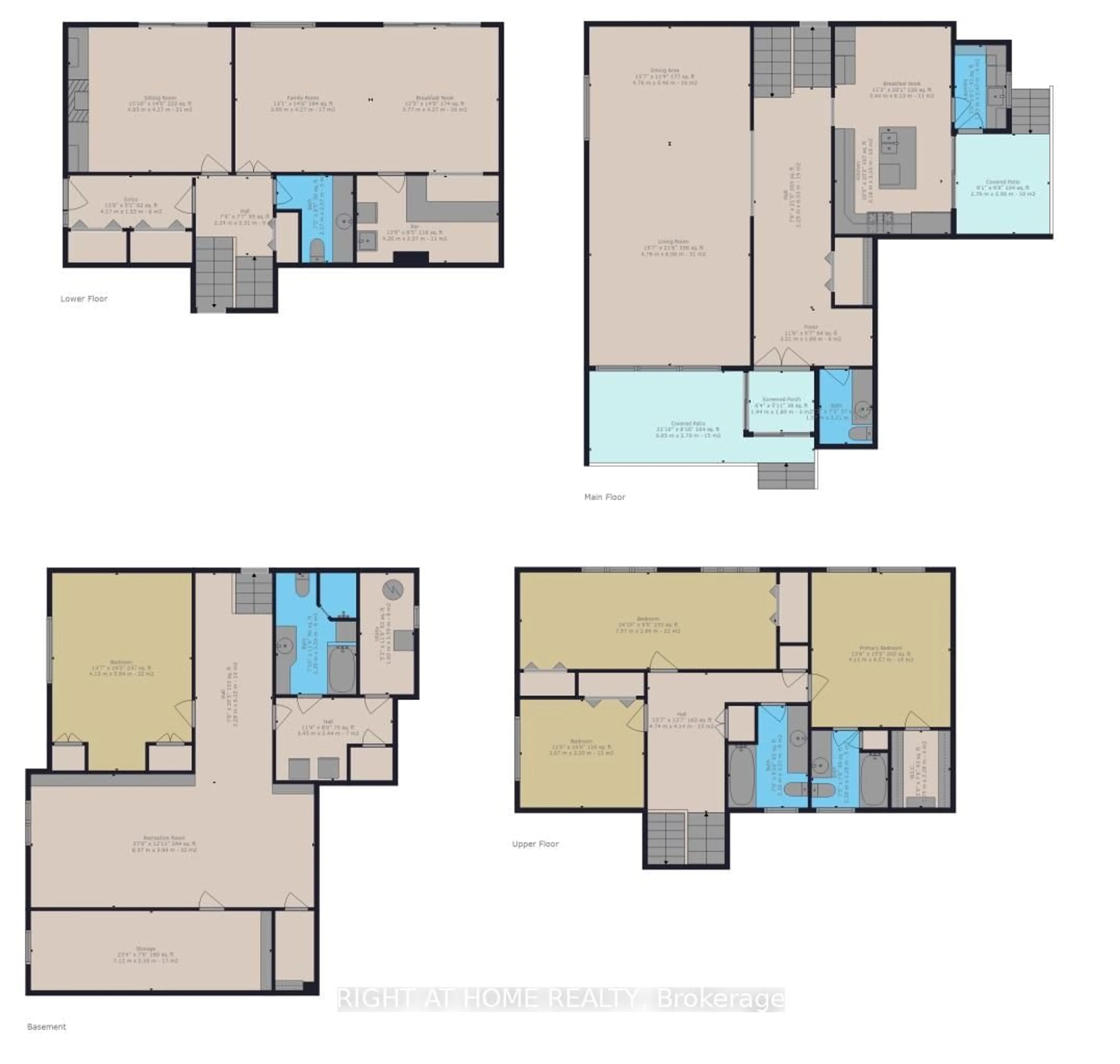 Floor plan for 1 Denmark Cres, Toronto Ontario M2R 1J3