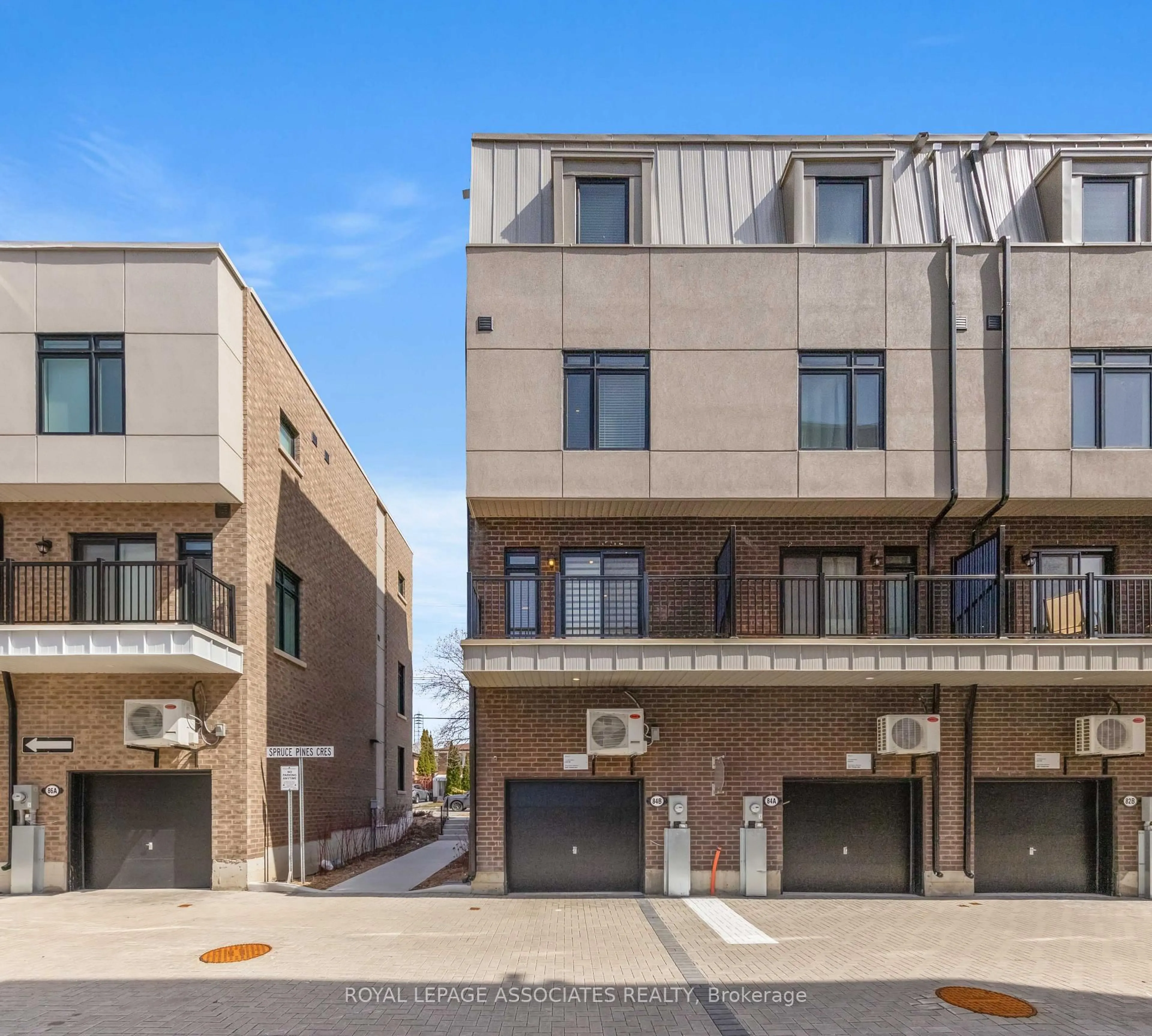 Home with brick exterior material, street for 84B Tisdale Ave, Toronto Ontario M4A 0A9