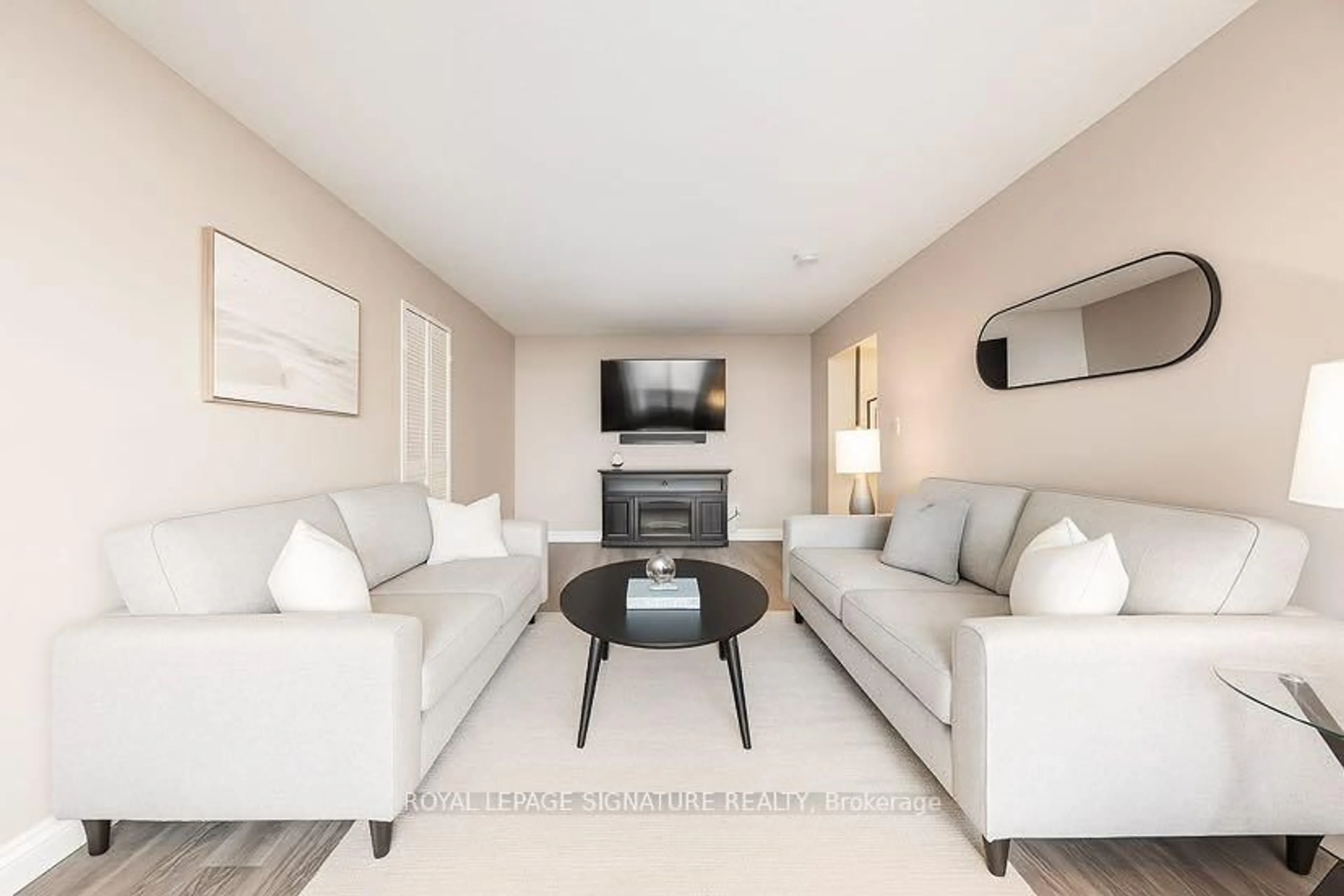 Living room with furniture, unknown for 5 Shady Gfwy #1114, Toronto Ontario M3C 3A5