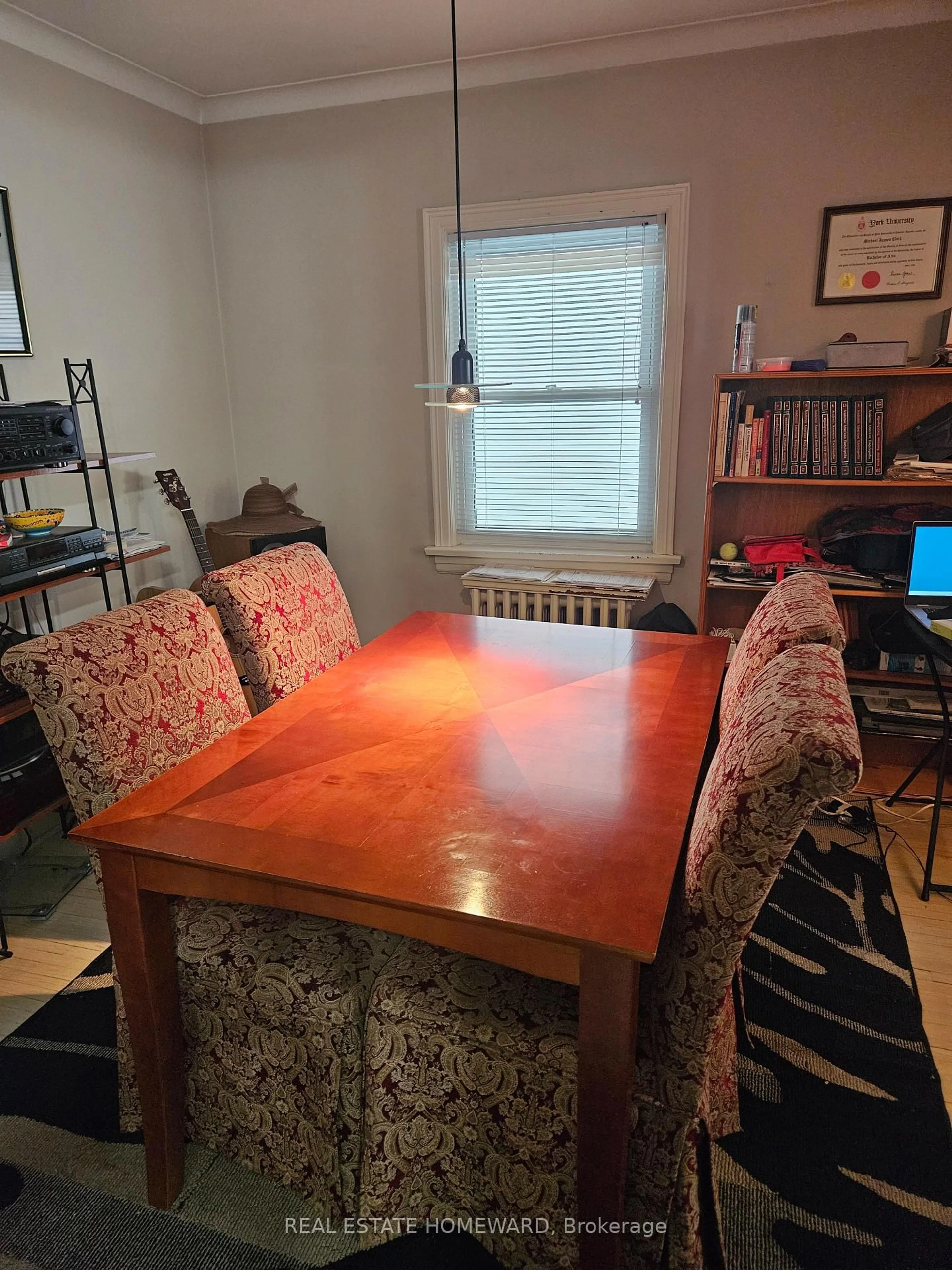 Dining room, wood/laminate floor for 28 Glen Echo Rd, Toronto Ontario M4N 2E1