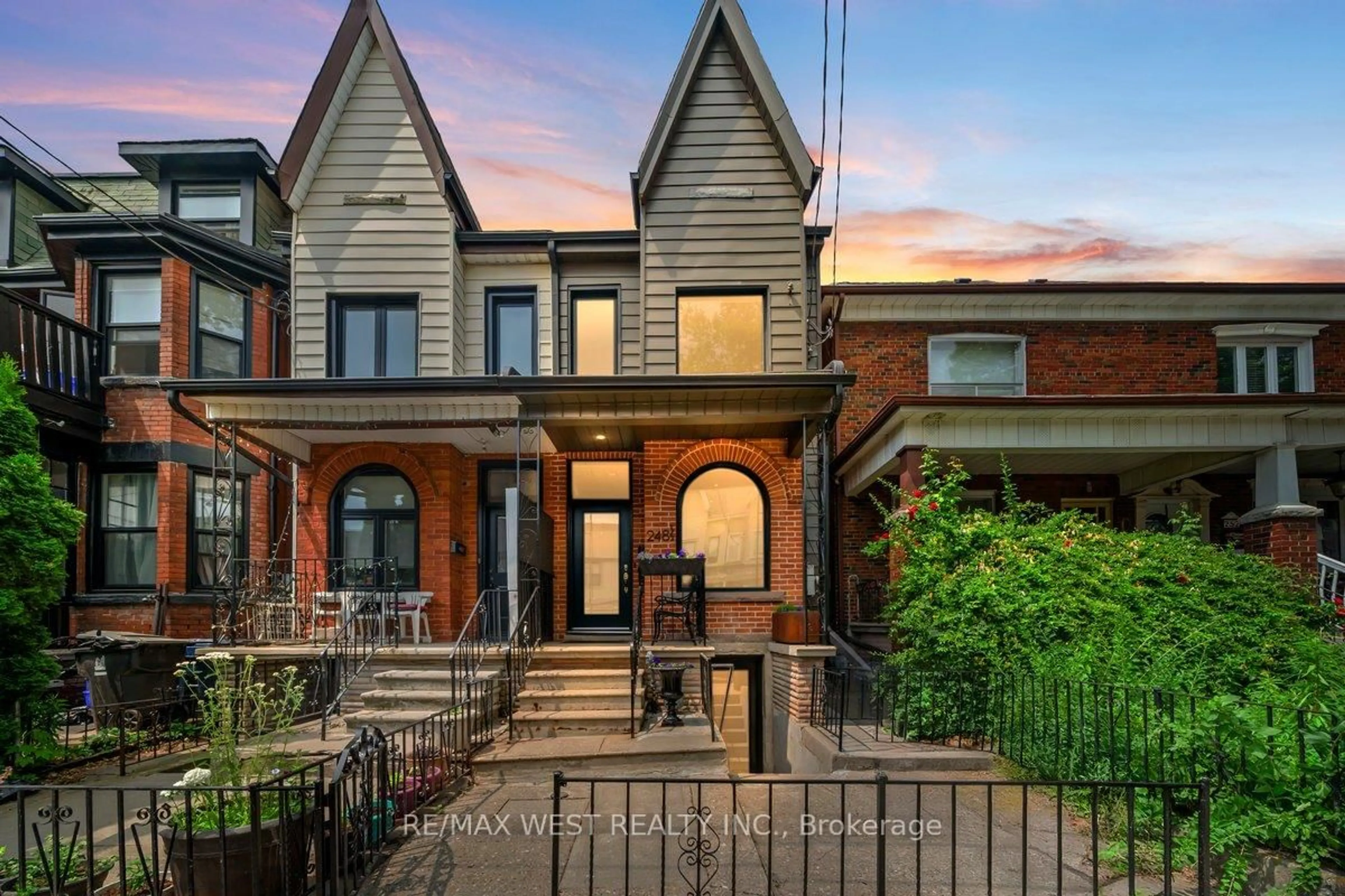 Home with brick exterior material, street for 248 1/2 Euclid Ave, Toronto Ontario M6J 2K2