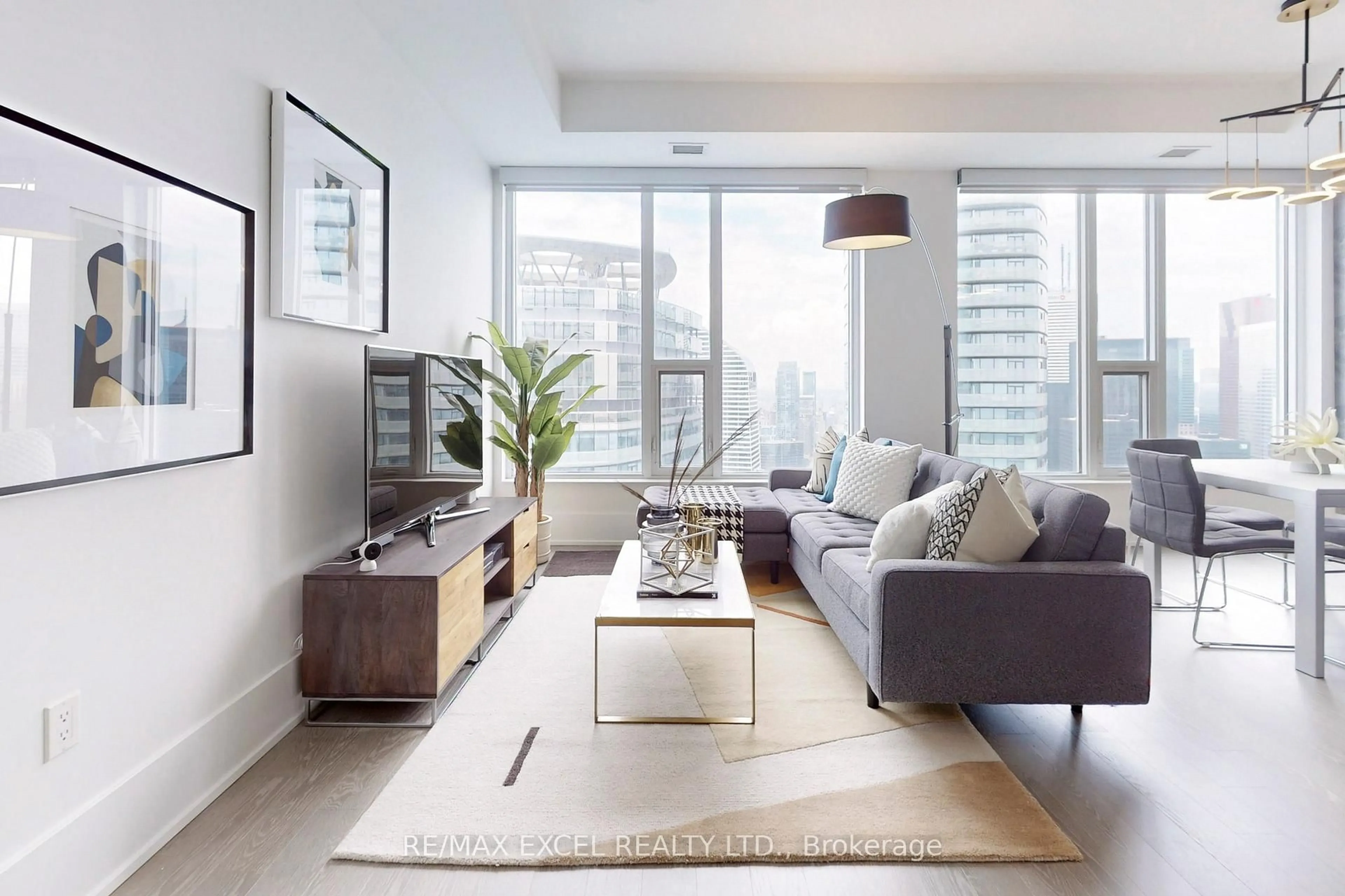 Living room with furniture, unknown for 10 York St #6312, Toronto Ontario M5J 0E1