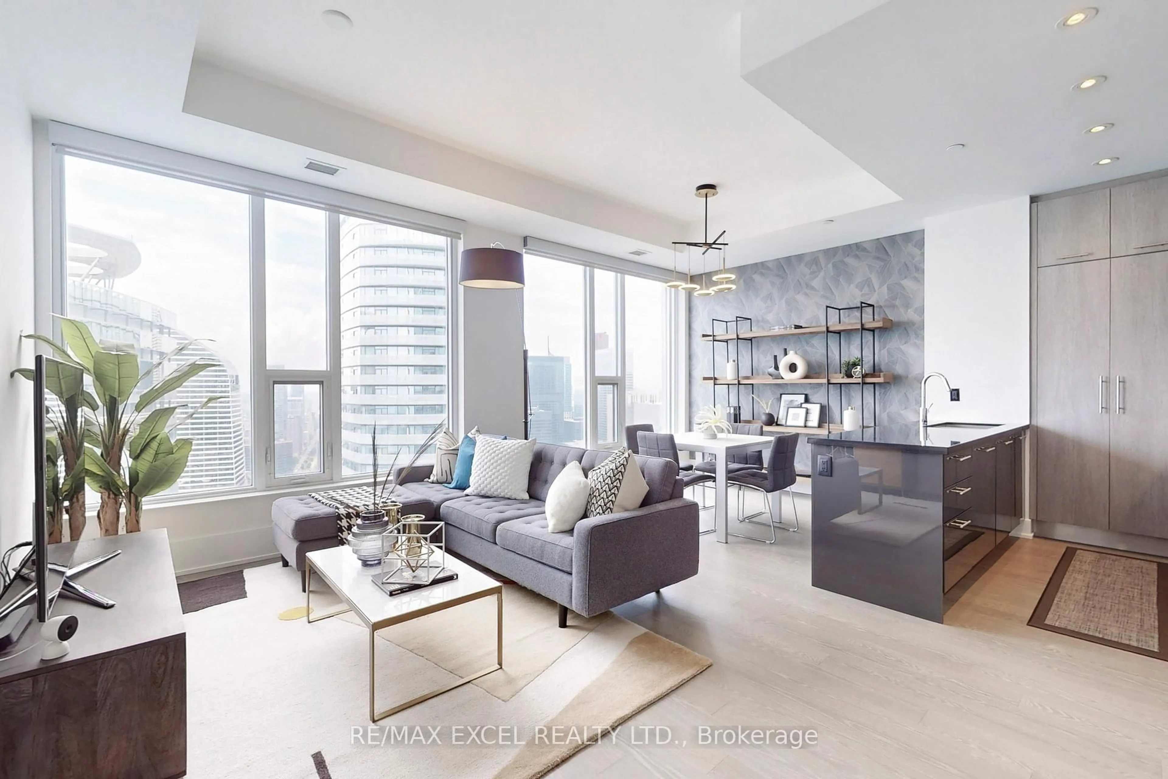 Living room with furniture, unknown for 10 York St #6312, Toronto Ontario M5J 0E1