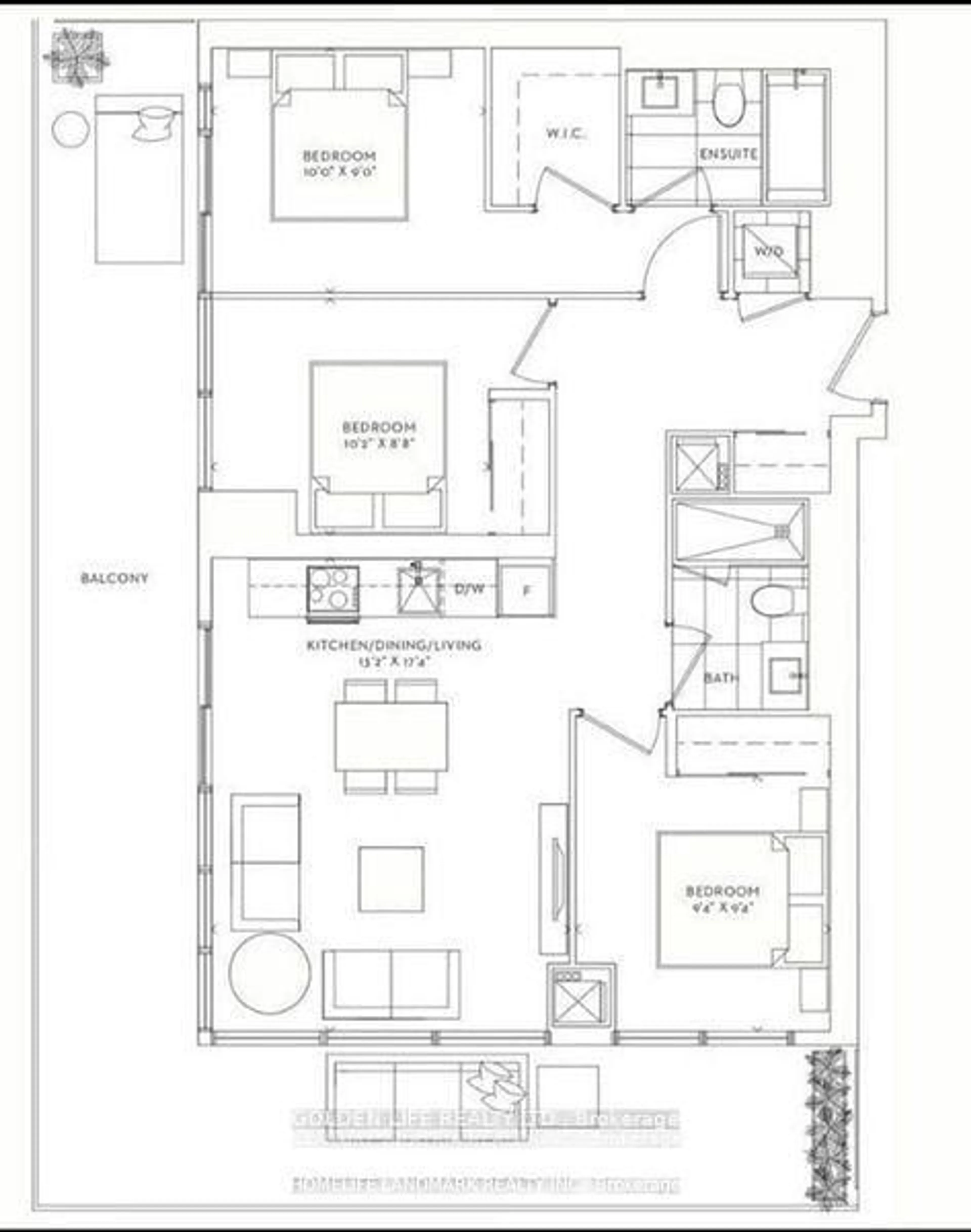 Floor plan for 138 Downes St #2511, Toronto Ontario M5E 0E4