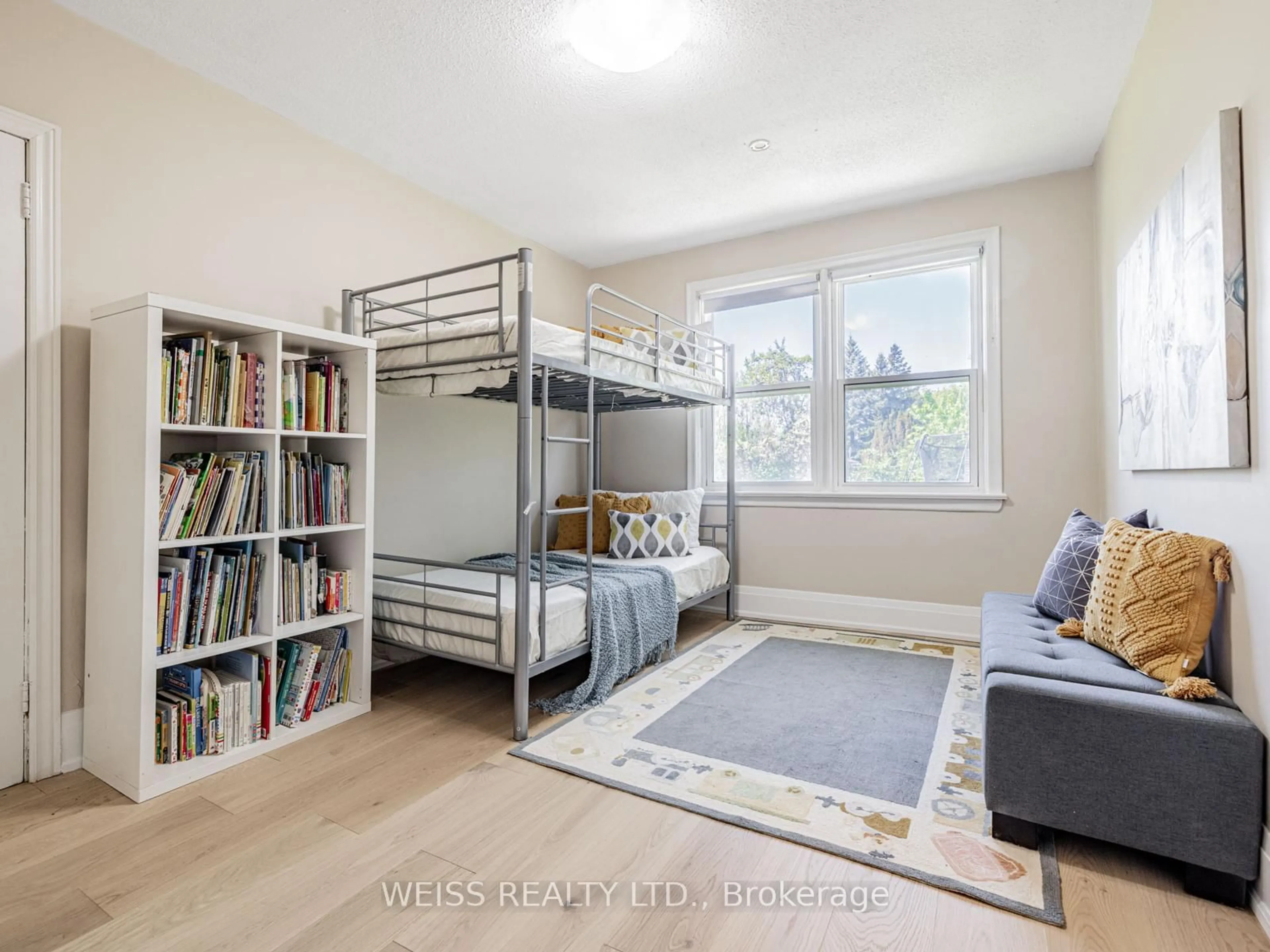 Bedroom with bed, unknown for 52 Almore Ave, Toronto Ontario M3H 2H2