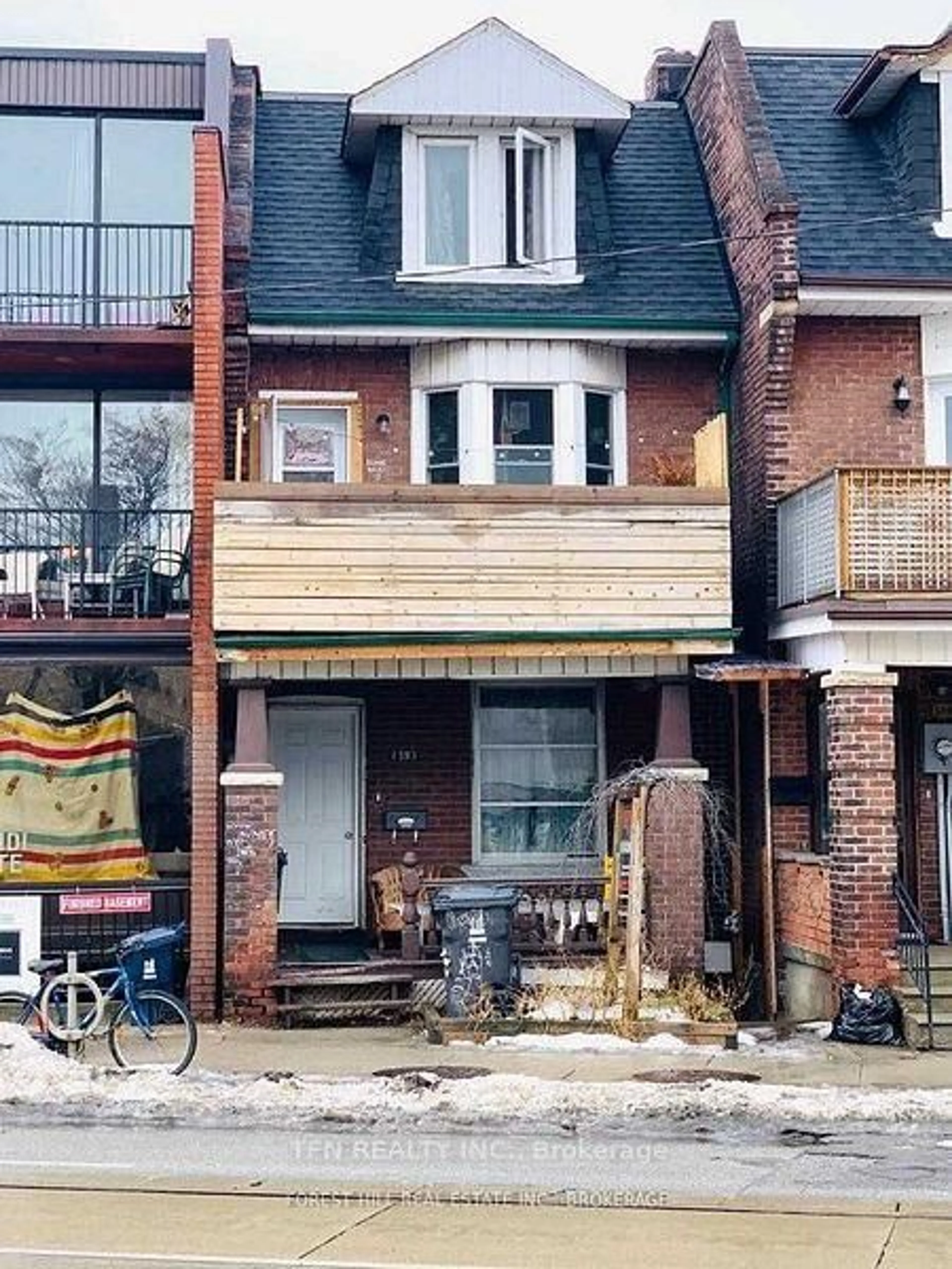 Home with brick exterior material, street for 1393 Dundas St, Toronto Ontario M6J 1Y4