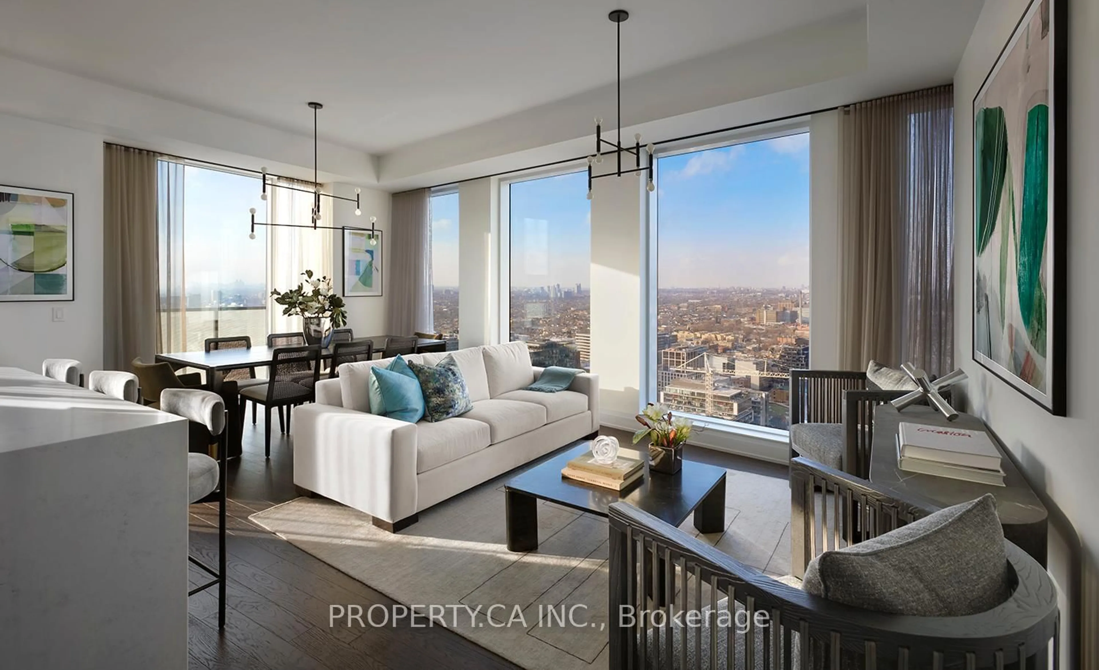 Living room with furniture, unknown for 470 Front St #2605, Toronto Ontario M5V 0V6