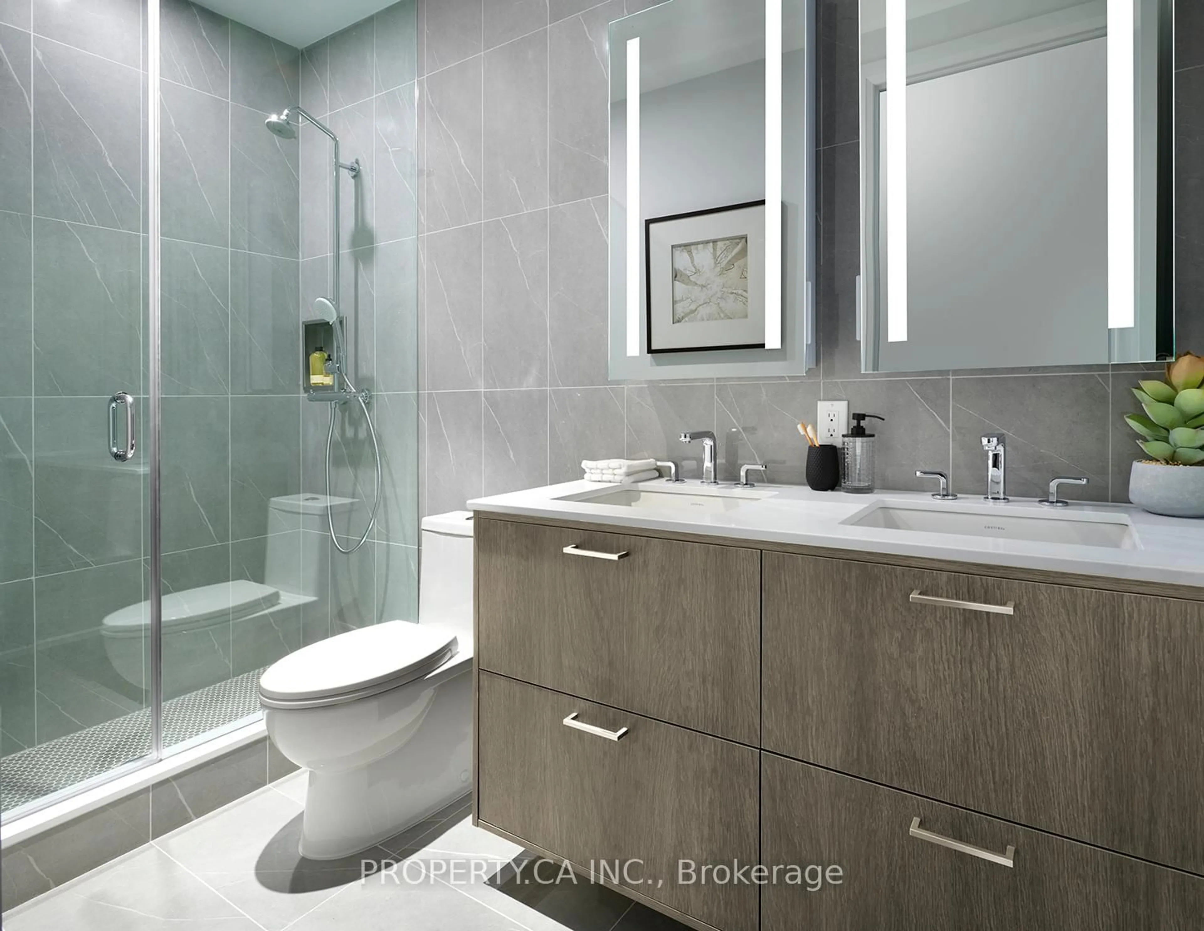 Contemporary bathroom, ceramic/tile floor for 470 Front St #2605, Toronto Ontario M5V 0V6