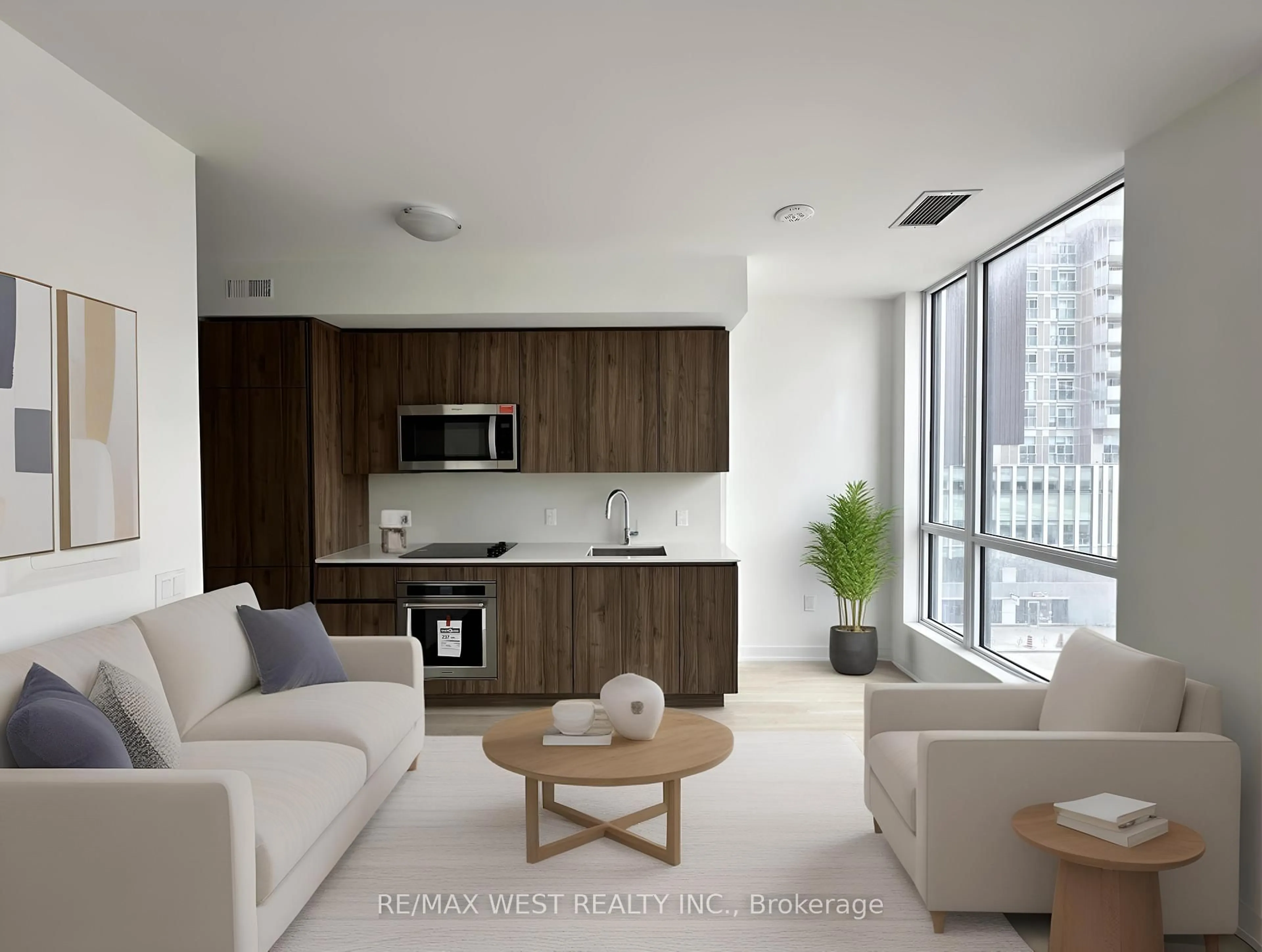 Living room with furniture, unknown for 15 Richardson St #502, Toronto Ontario M5A 0Y5