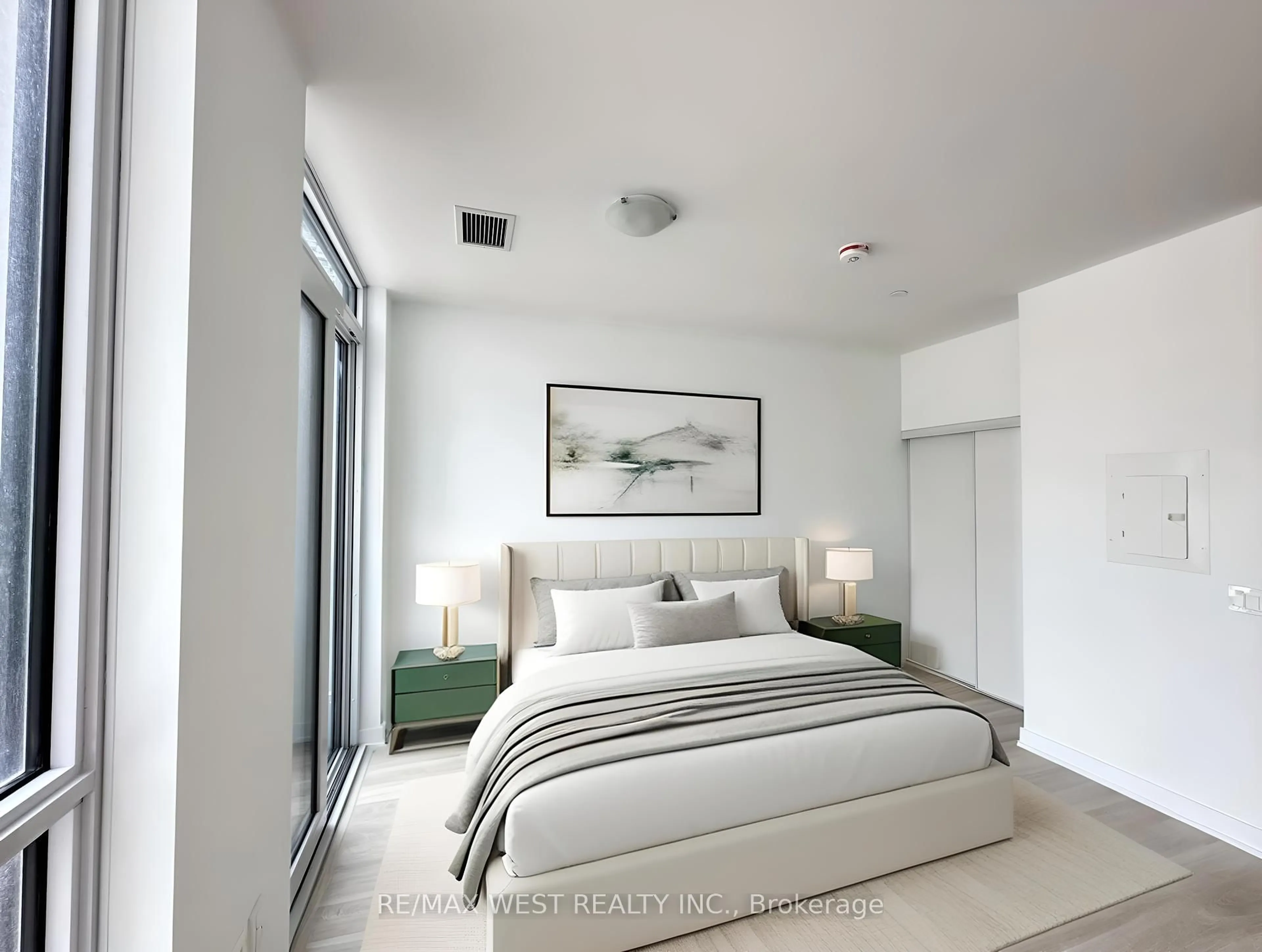 Bedroom with bed, unknown for 15 Richardson St #502, Toronto Ontario M5A 0Y5