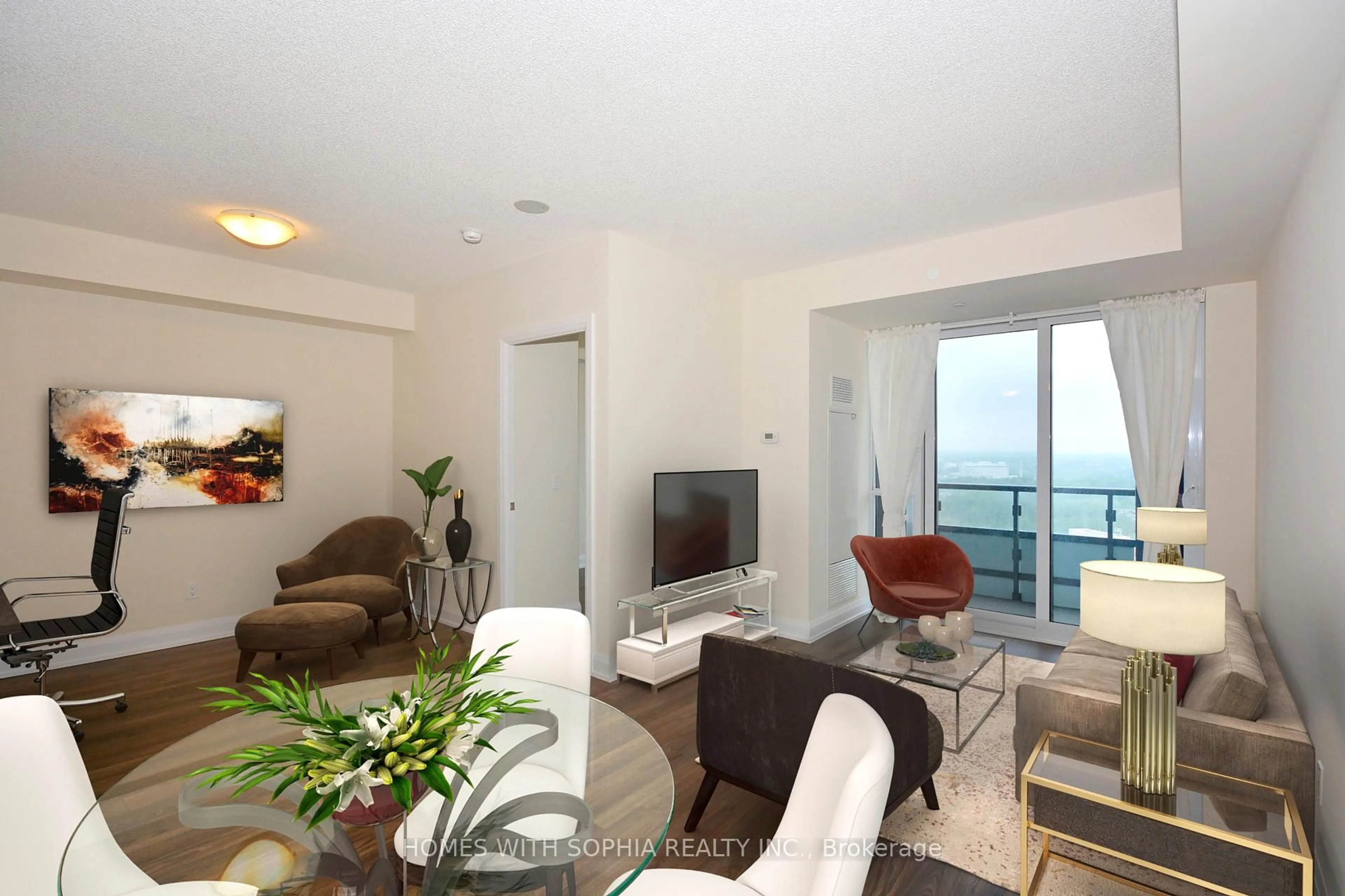 Living room with furniture, unknown for 18 Graydon Hall Dr #2004, Toronto Ontario M3A 0A4