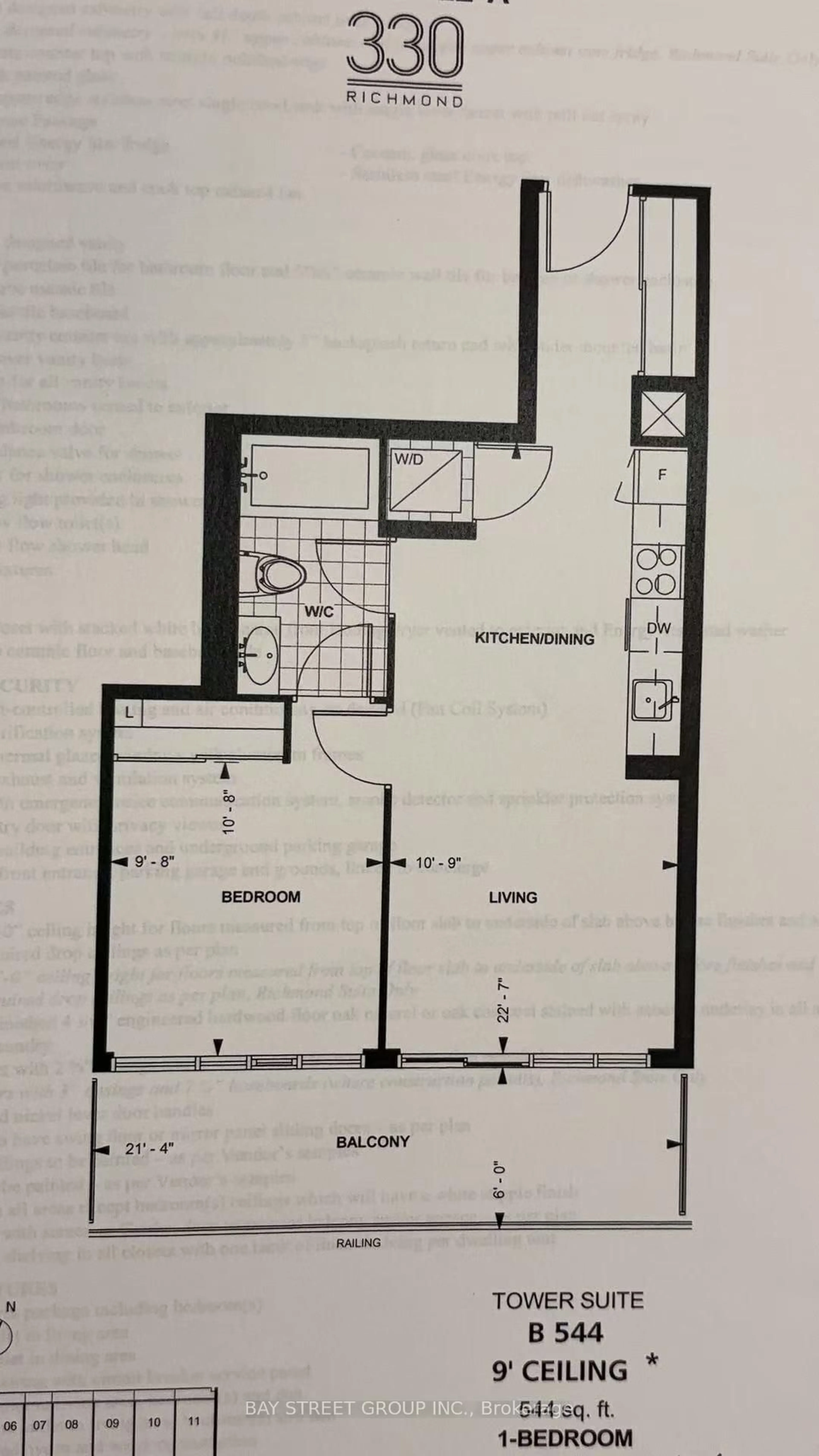 Floor plan for 330 RICHMOND St #1802, Toronto Ontario M5V 0M4