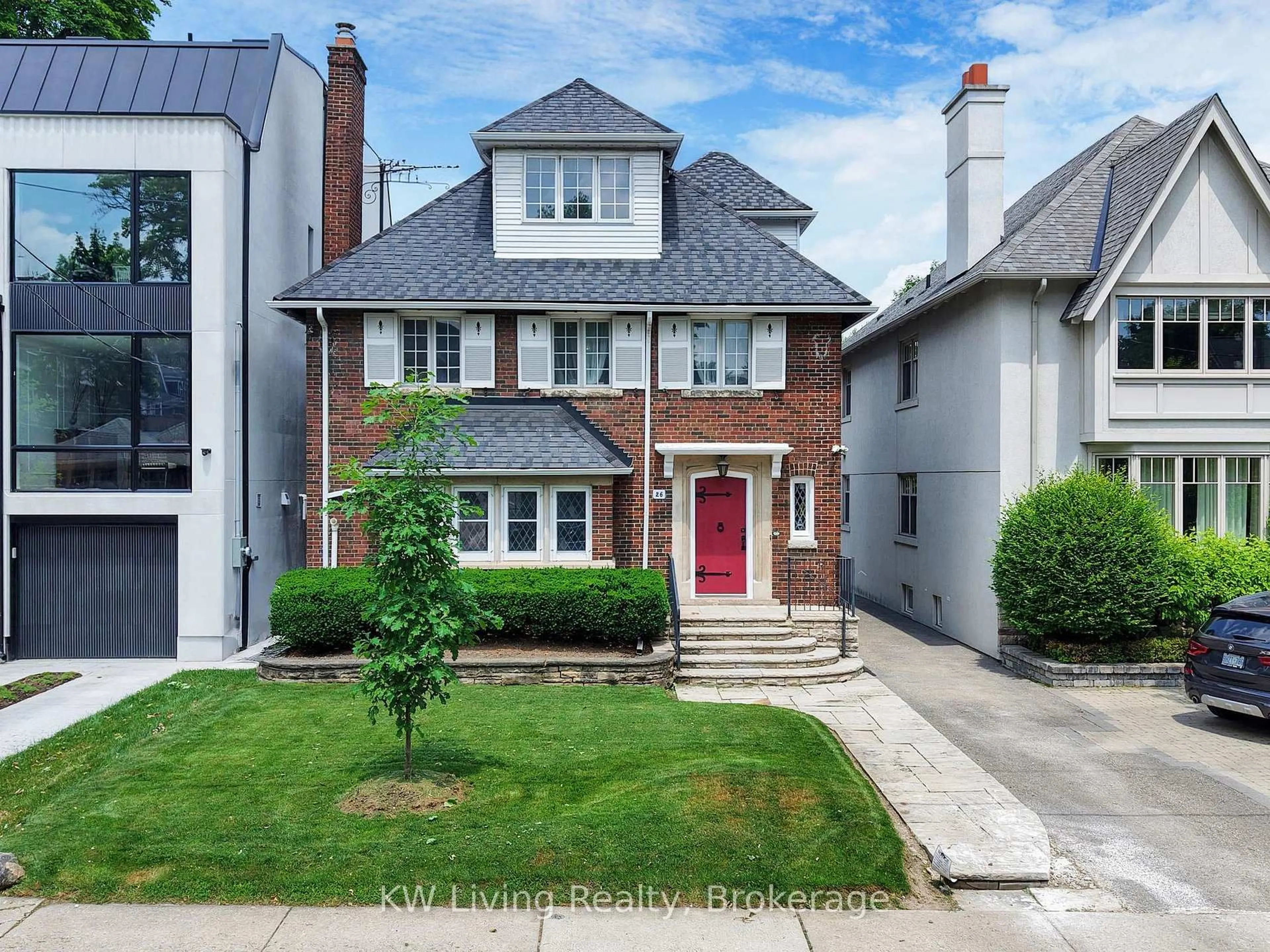 Home with brick exterior material, street for 26 Wilberton Rd, Toronto Ontario M4V 1Z3