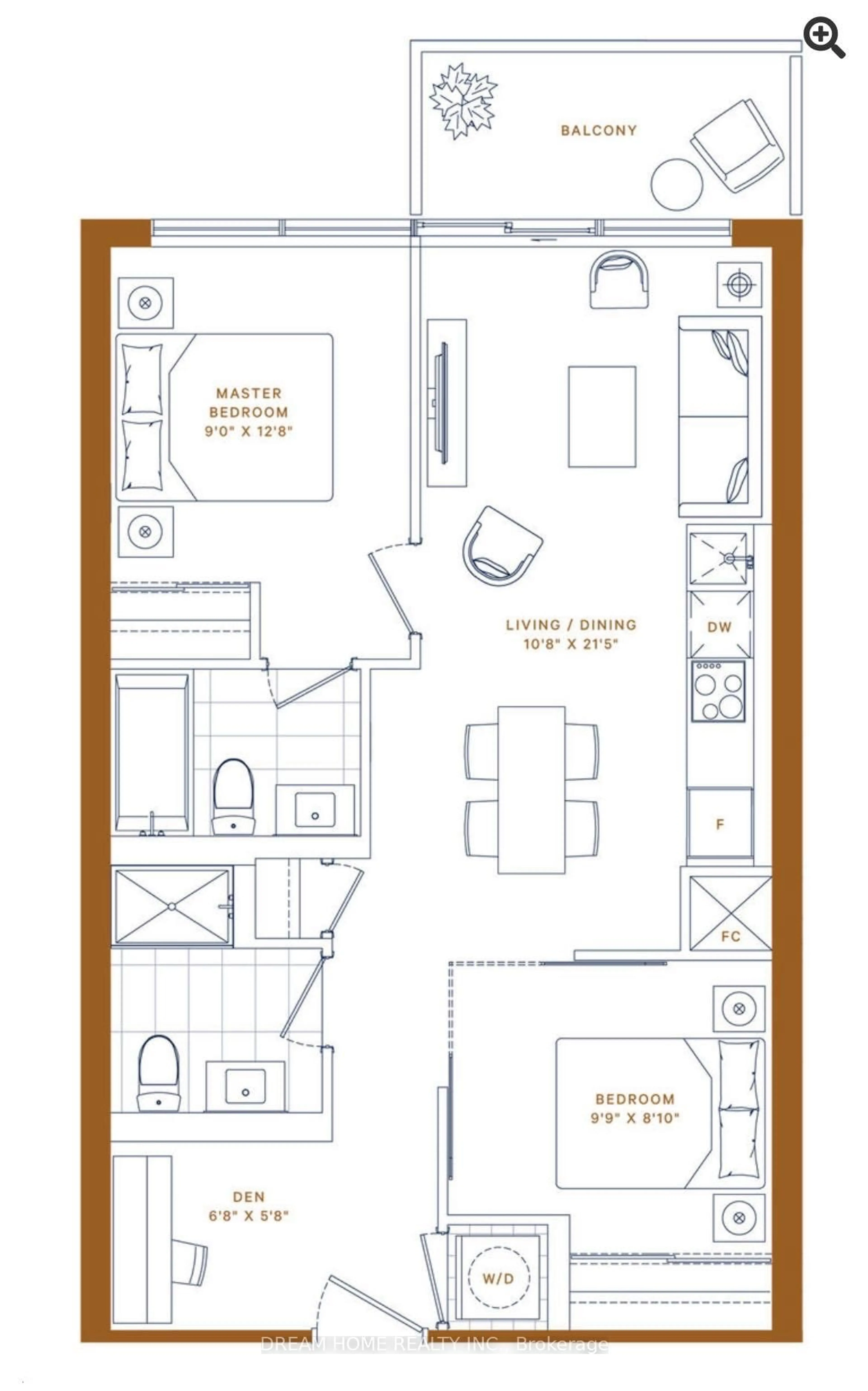 Floor plan for 117 Broadway Ave, Toronto Ontario M4P 1V3