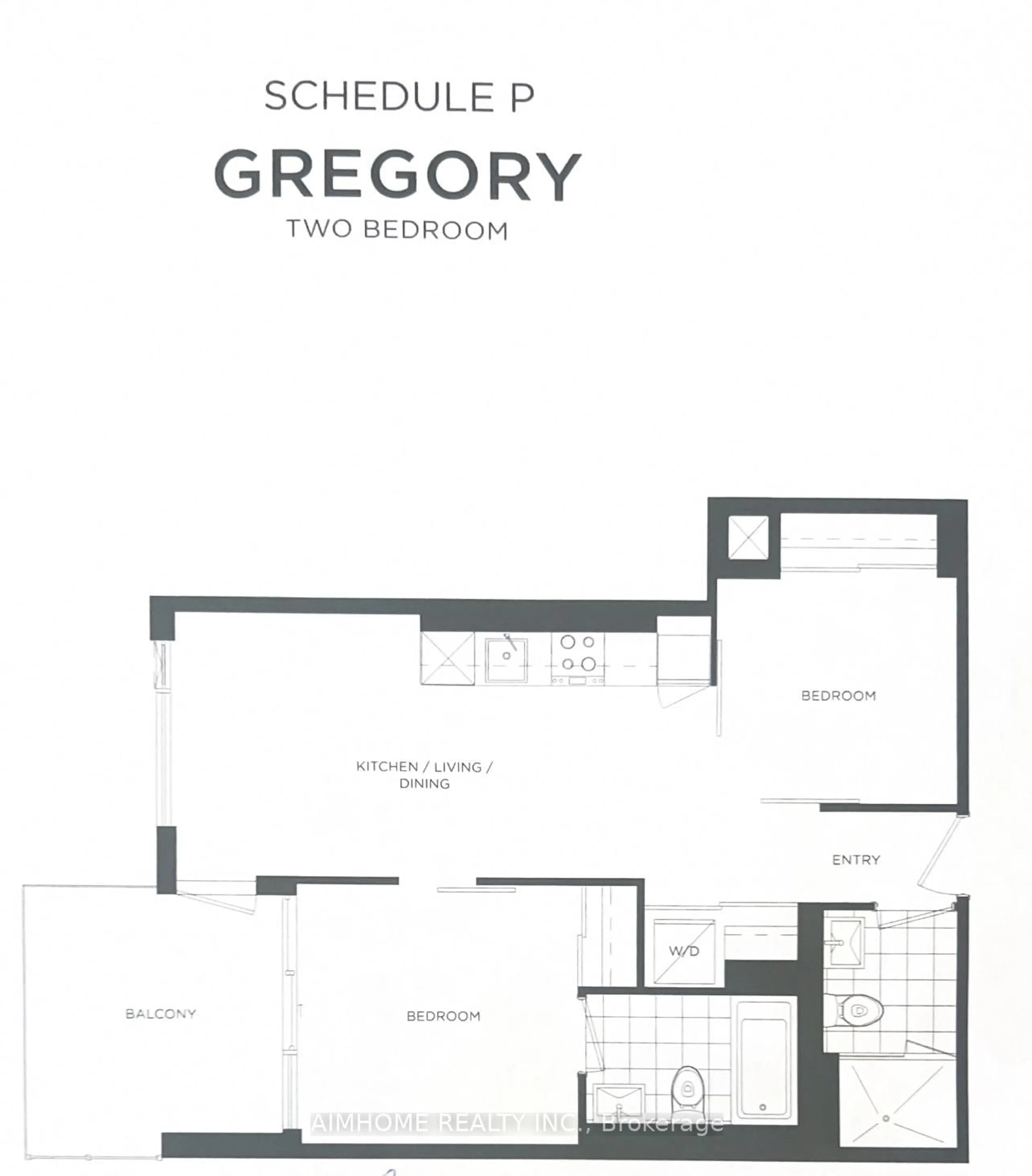 Floor plan for 20 O'Neil Rd #815, Toronto Ontario M3C 0R2
