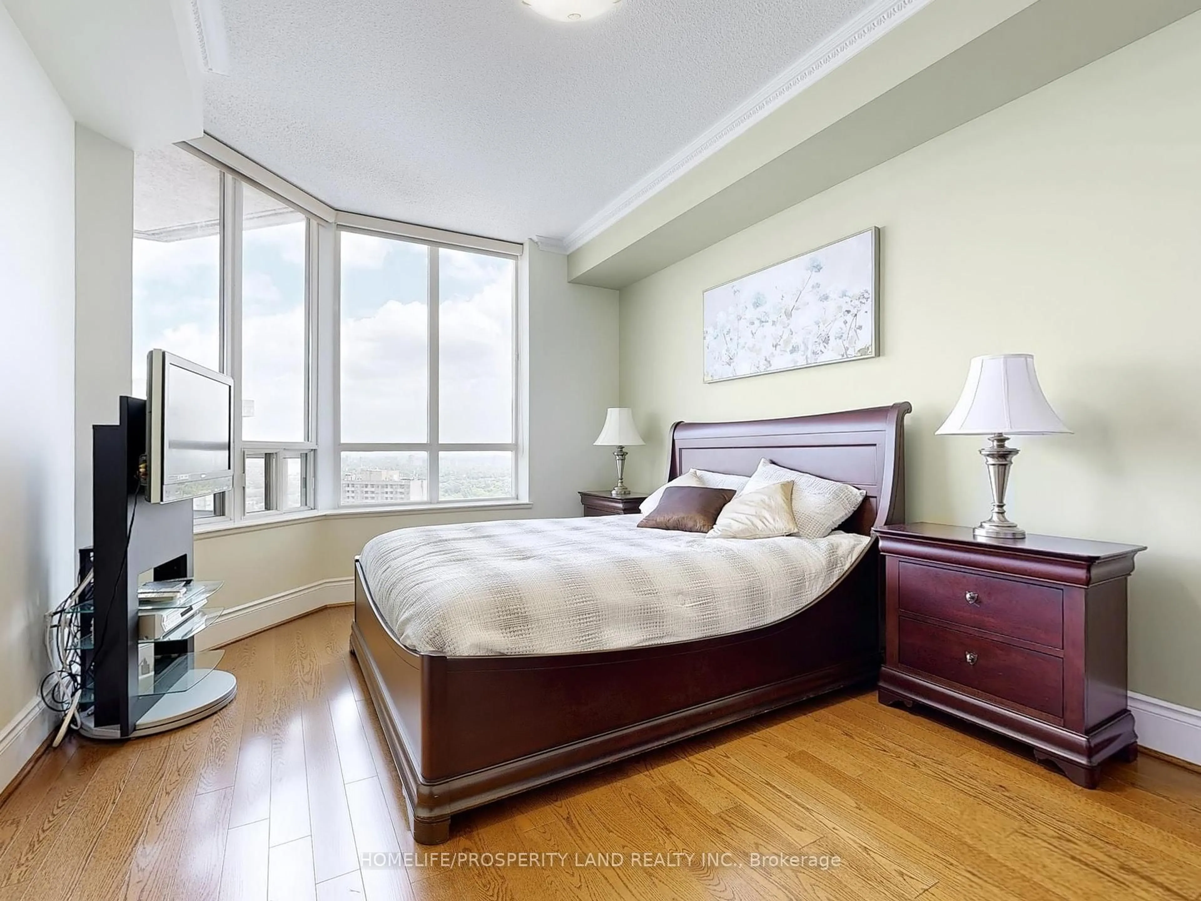 Bedroom with bed, unknown for 89 Skymark Dr #2712, Toronto Ontario M2H 3S6