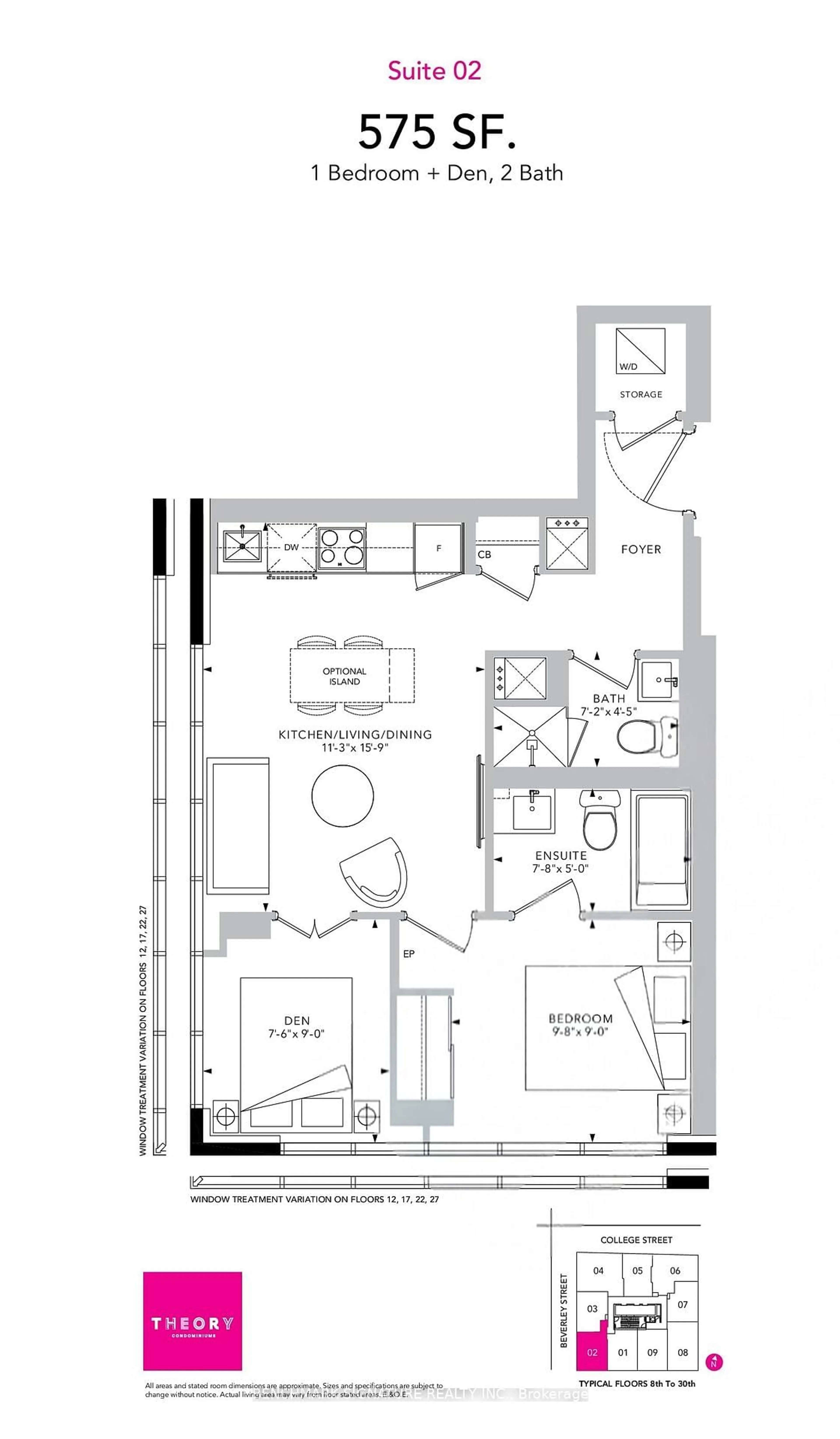 Floor plan for 203 College St #2702, Toronto Ontario M5T 0C8