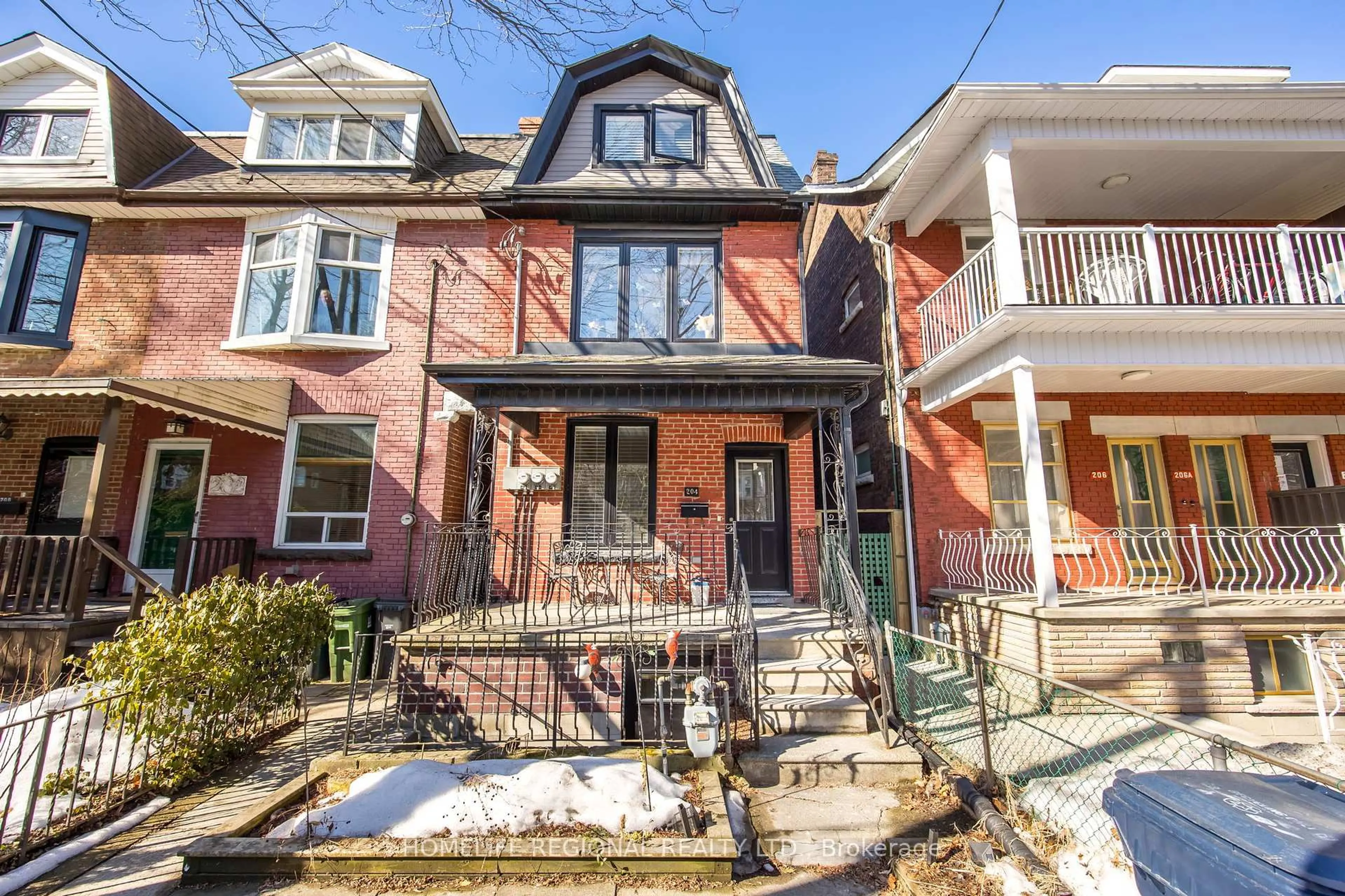 Home with brick exterior material, street for 204 Roxton Rd, Toronto Ontario M6J 2Y5