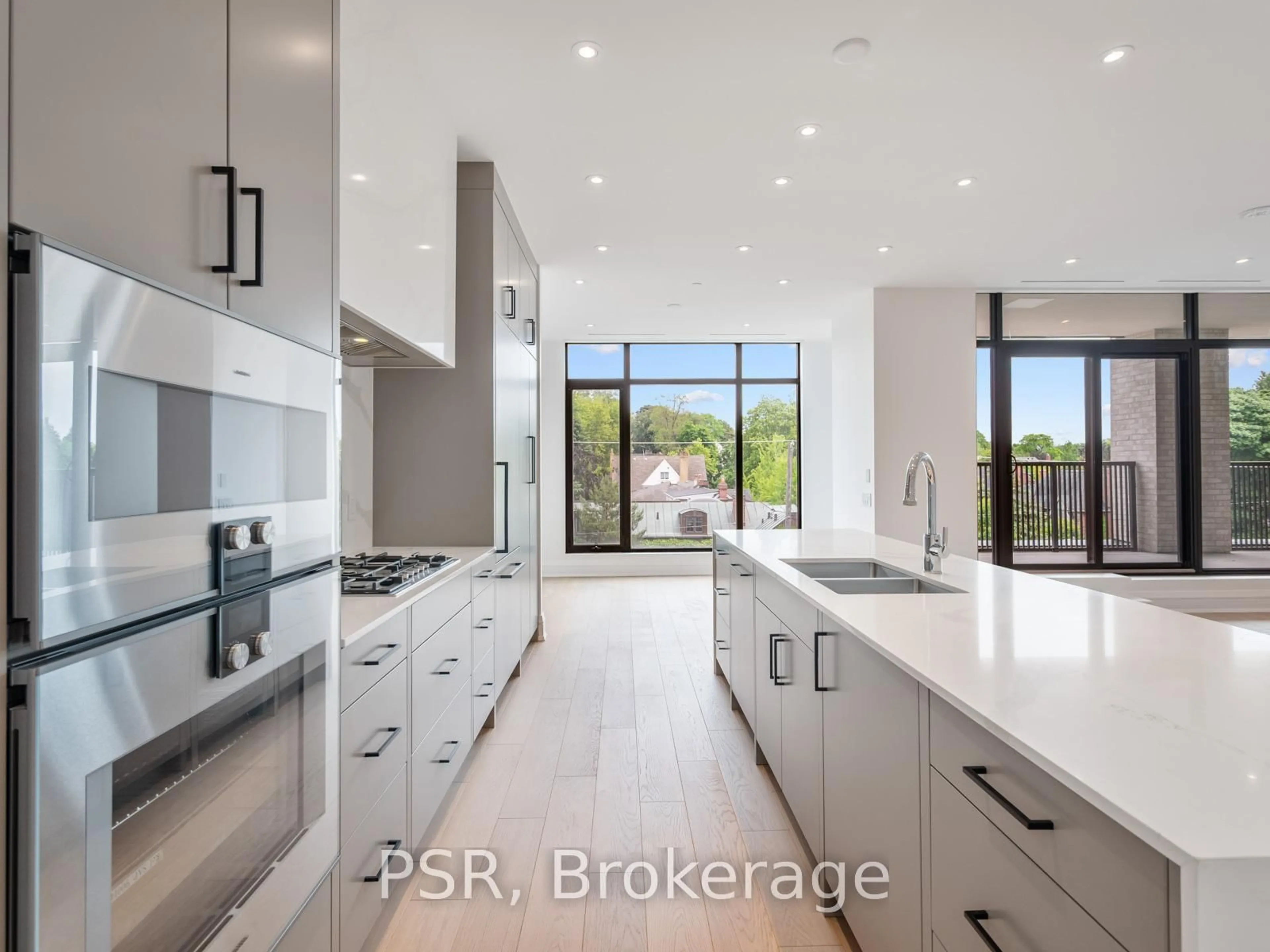Contemporary kitchen, ceramic/tile floor for 2010 Bathurst St #4C, Toronto Ontario M5P 3L1