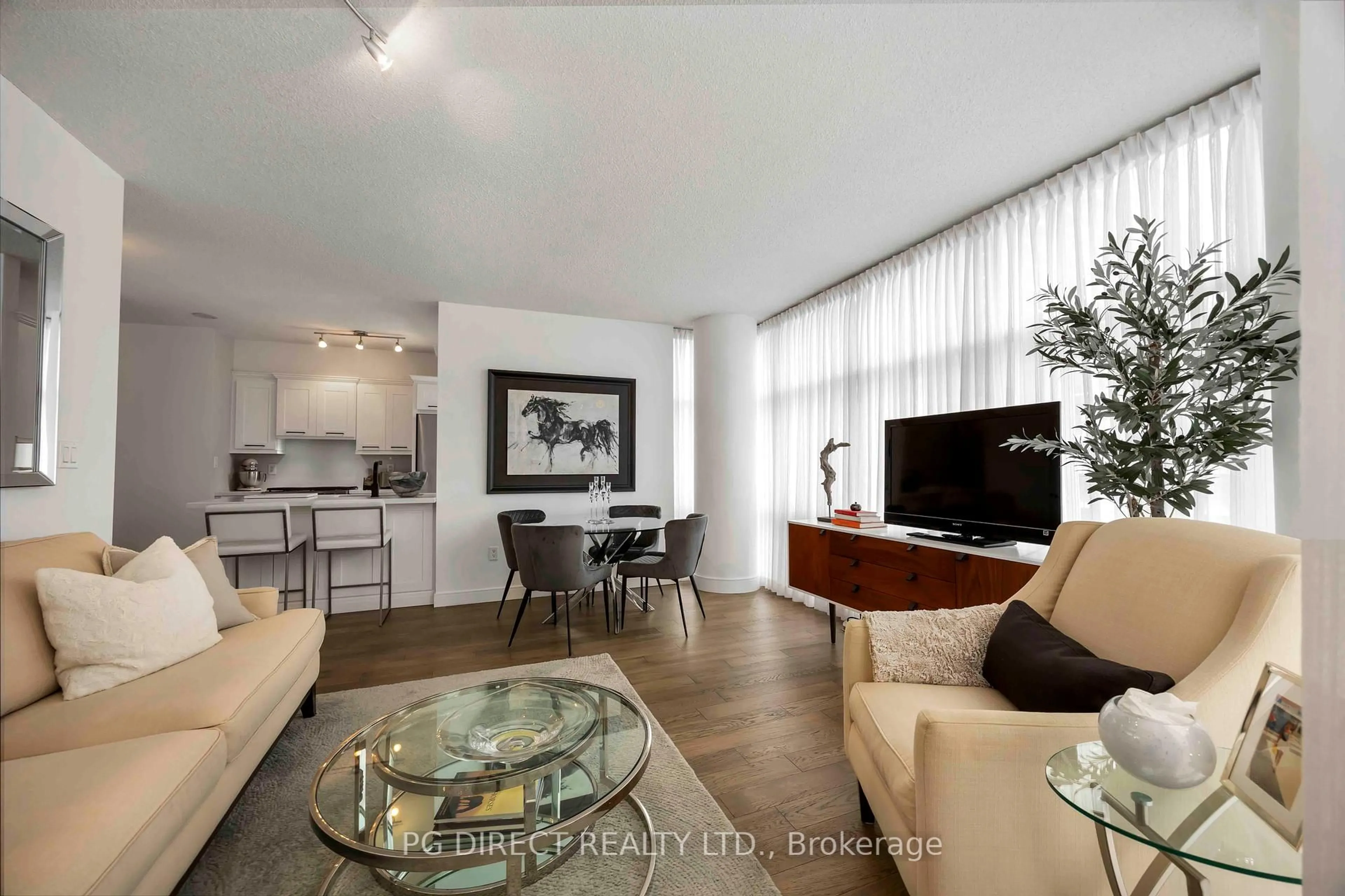 Living room with furniture, unknown for 10 Navy Wharf Crt #1106, Toronto Ontario M5V 3V2