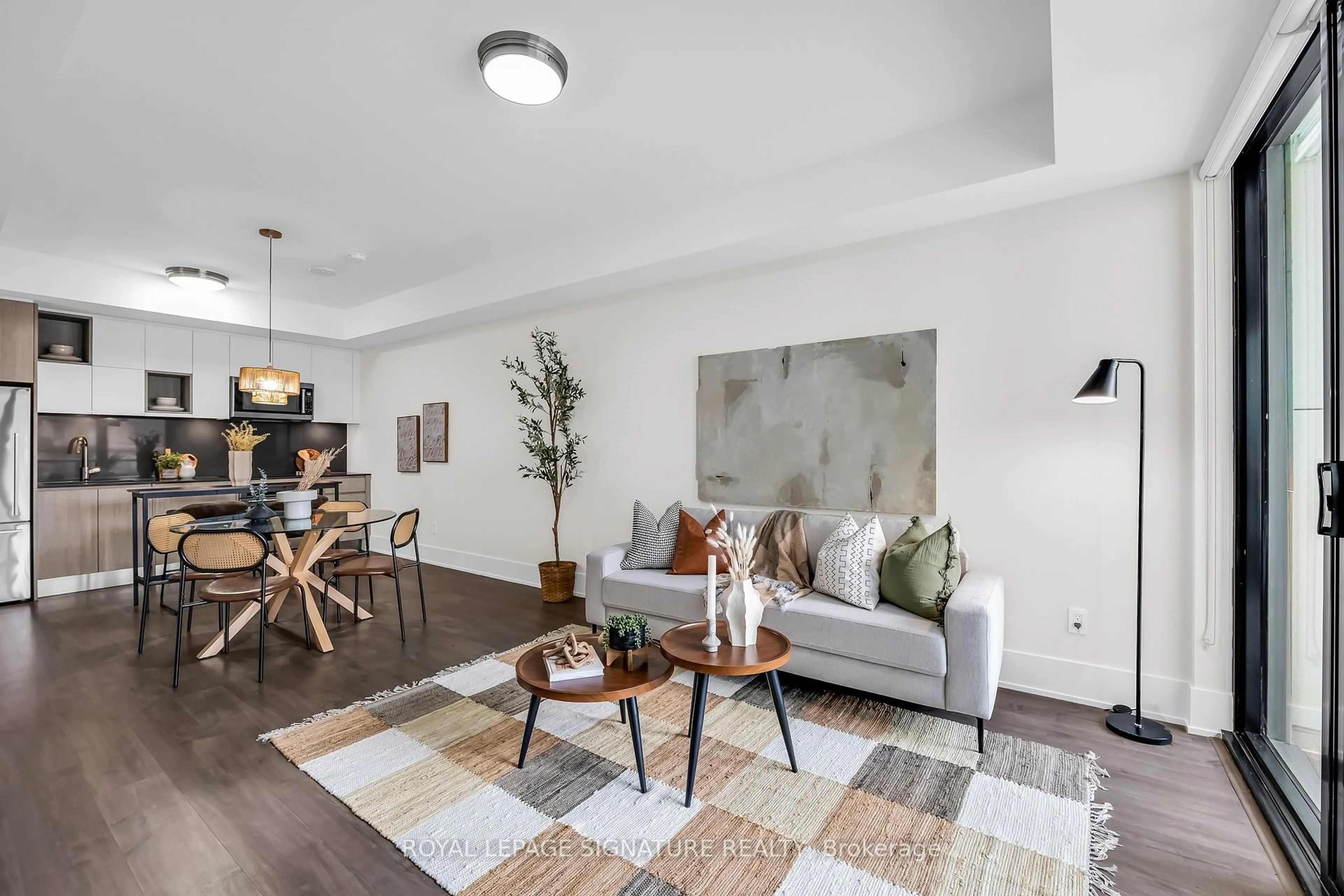Living room with furniture, unknown for 118 Merchants' Wharf #517, Toronto Ontario M5A 0L3