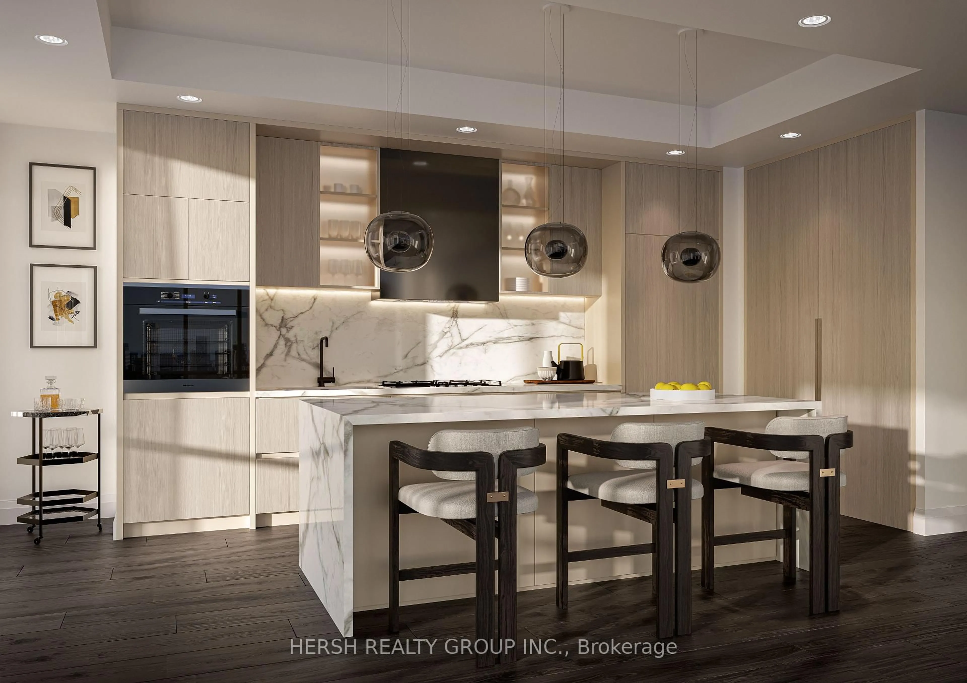 Contemporary kitchen, ceramic/tile floor for 2 Forest Hill Rd #102, Toronto Ontario M4V 2L3