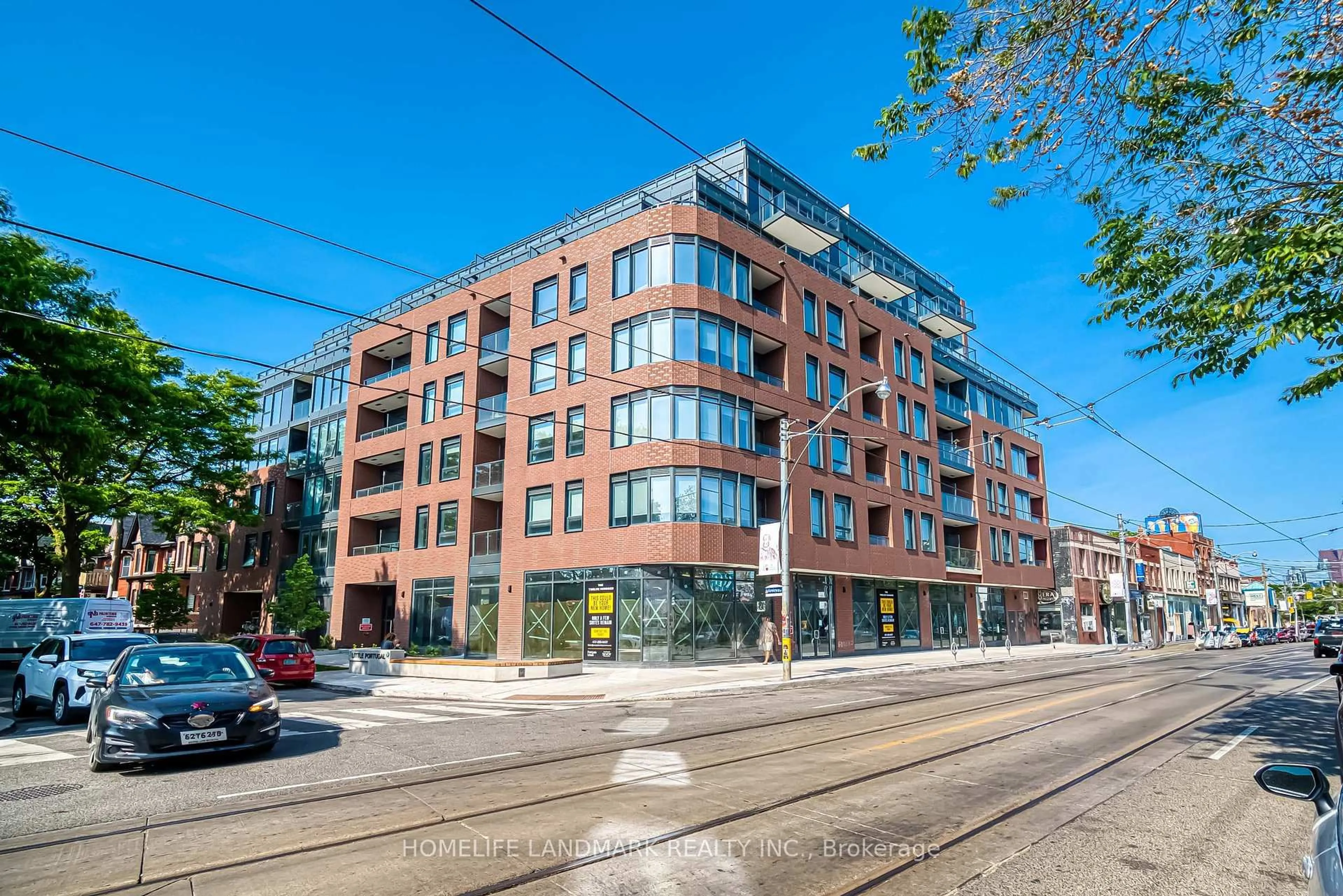 Home with brick exterior material, building for 1200 Dundas St #407, Toronto Ontario M6J 1X4