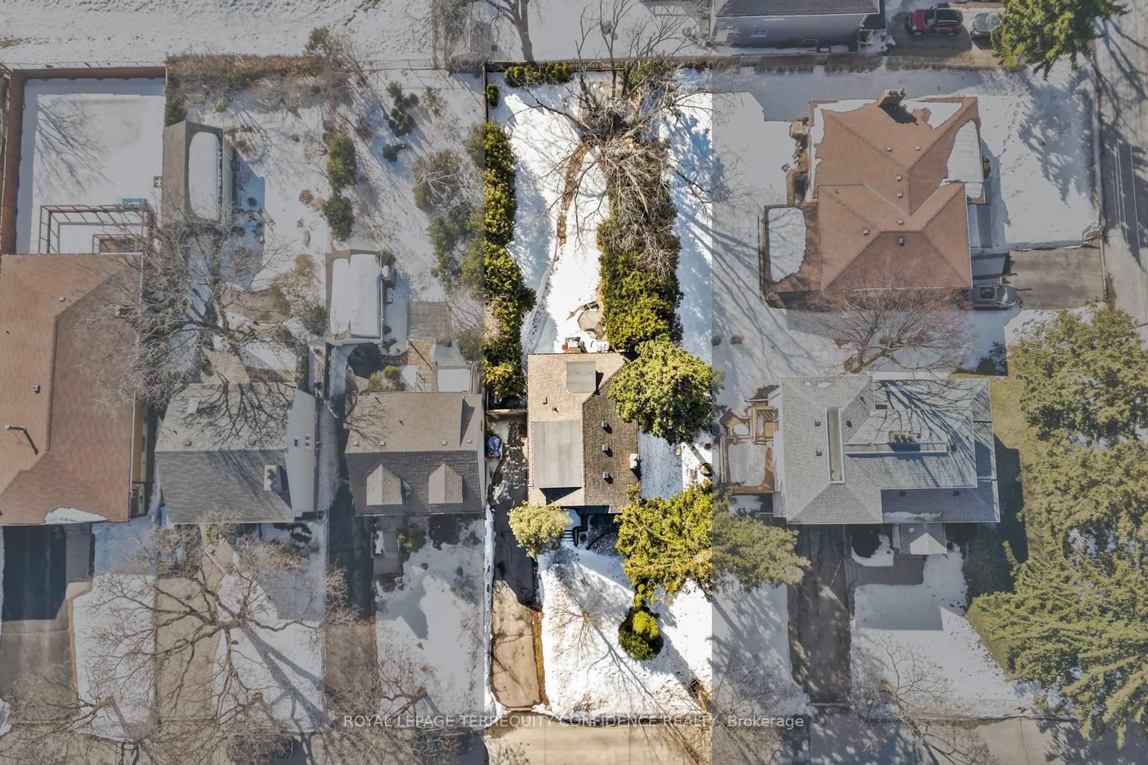 A pic from outside/outdoor area/front of a property/back of a property/a pic from drone, street for 10 Abbotsford Rd, Toronto Ontario M2N 2P7
